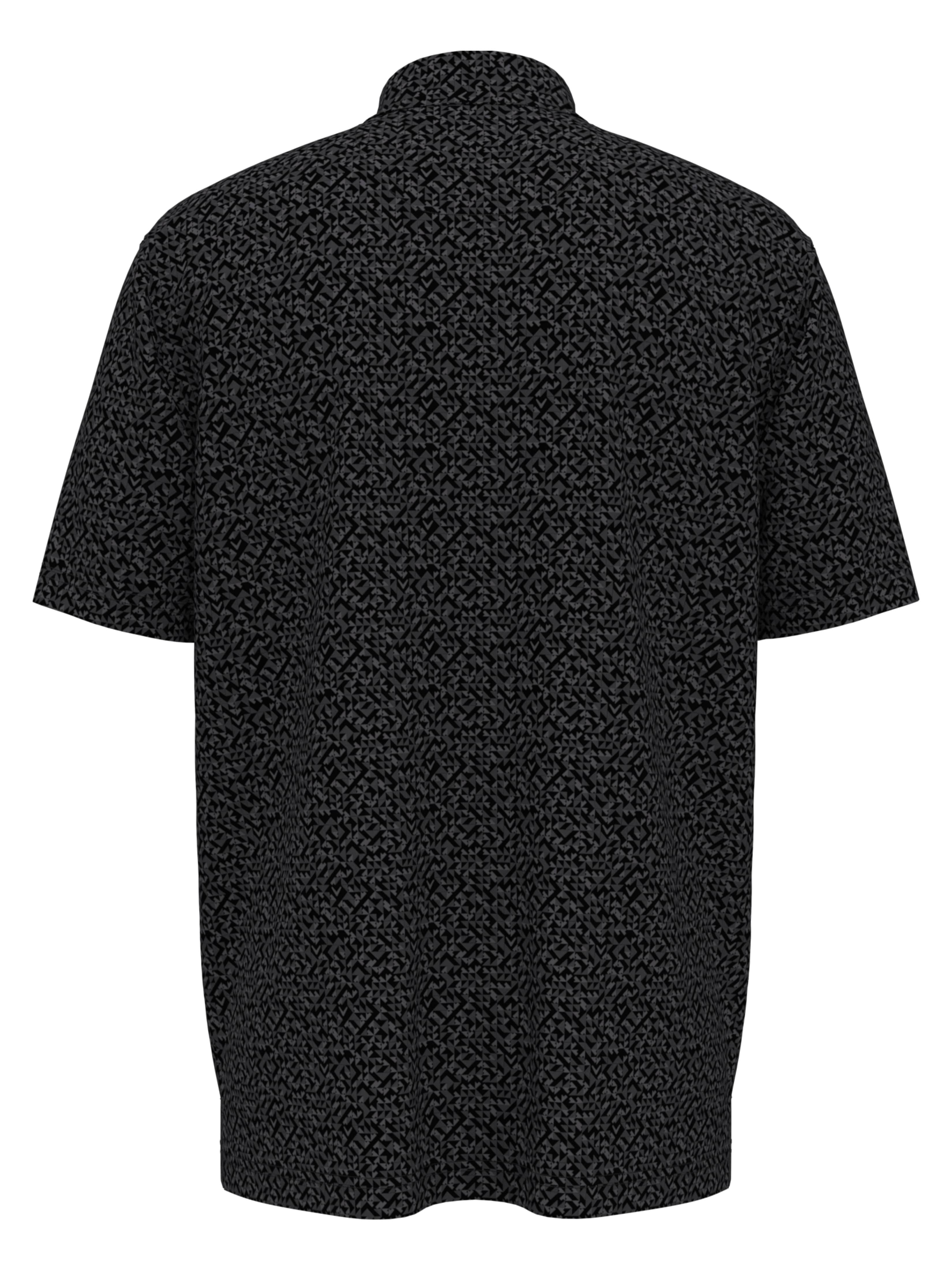 Men's Linear Chevron Print Golf Polo Shirt - Breathable & Moisture-Wicking Performance Top for Golf, Casual Wear & Outdoor Activities