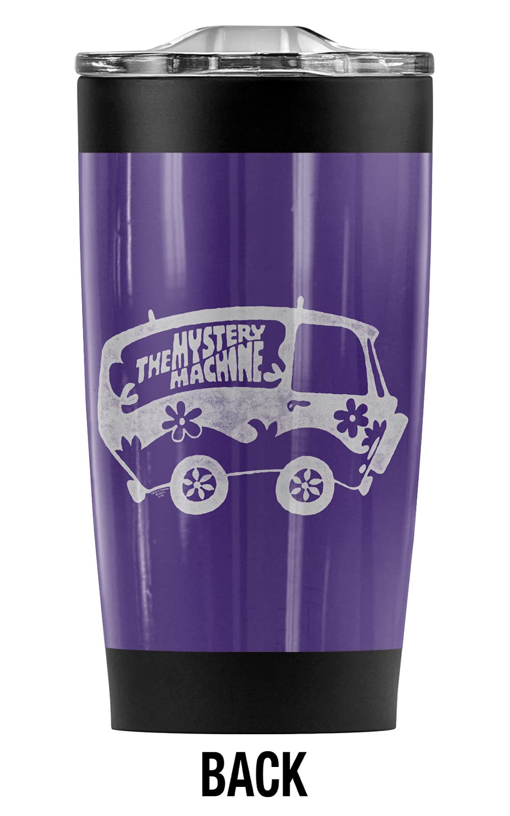 Scooby-Doo Mysterious Shadow 20 oz Stainless Steel Tumbler - Vacuum Insulated Travel Mug with Leakproof Sliding Lid | Double Wall Insulation for Hot & Cold Drinks | Perfect for Coffee, Tea, Iced Beverages at Home, Office or Outdoor Adventures