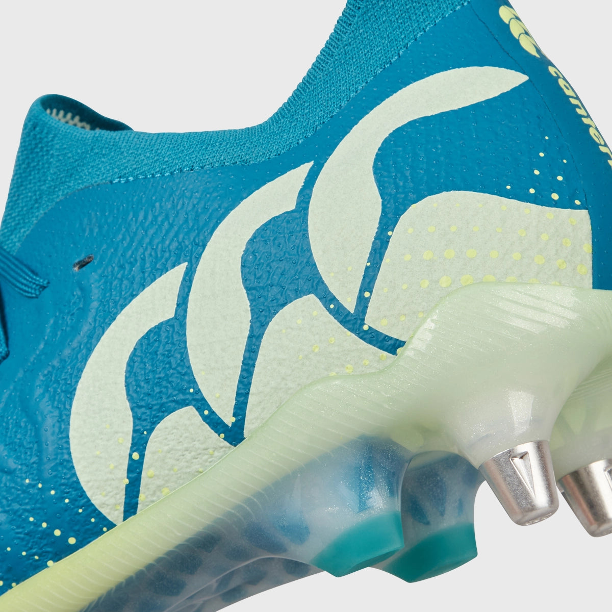 Canterbury Speed Infinite Elite SG Rugby Boots for Men - High-Performance Cleats in Lagoon Blue - Perfect for Wet & Soft Ground Matches