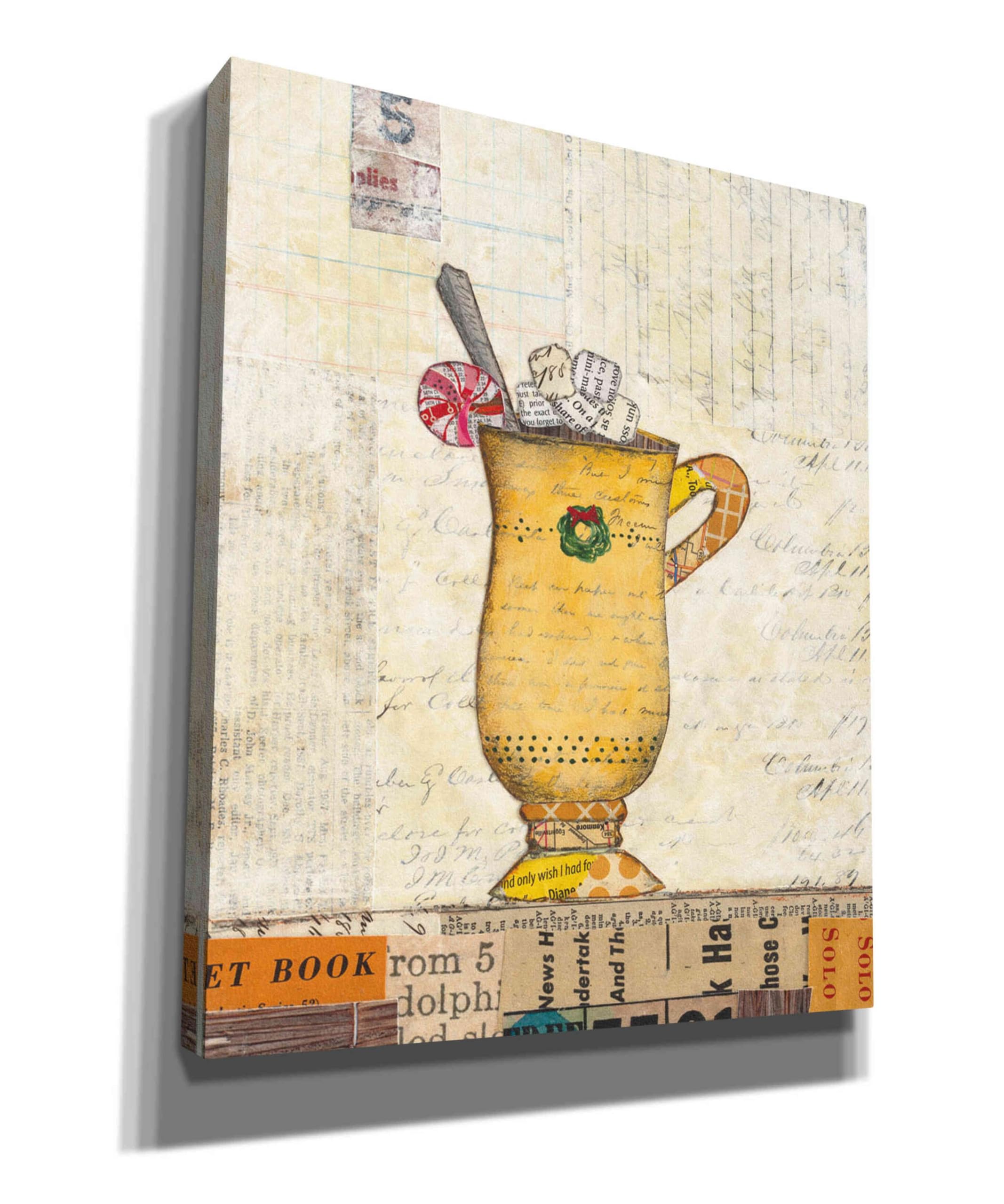Epic Graffiti 'Cozy Cups IV' by Courtney Prahl - 20x24 Inch Canvas Wall Art for Living Room, Bedroom & Office Decor - Modern Abstract Painting for Home & Office Interior Design
