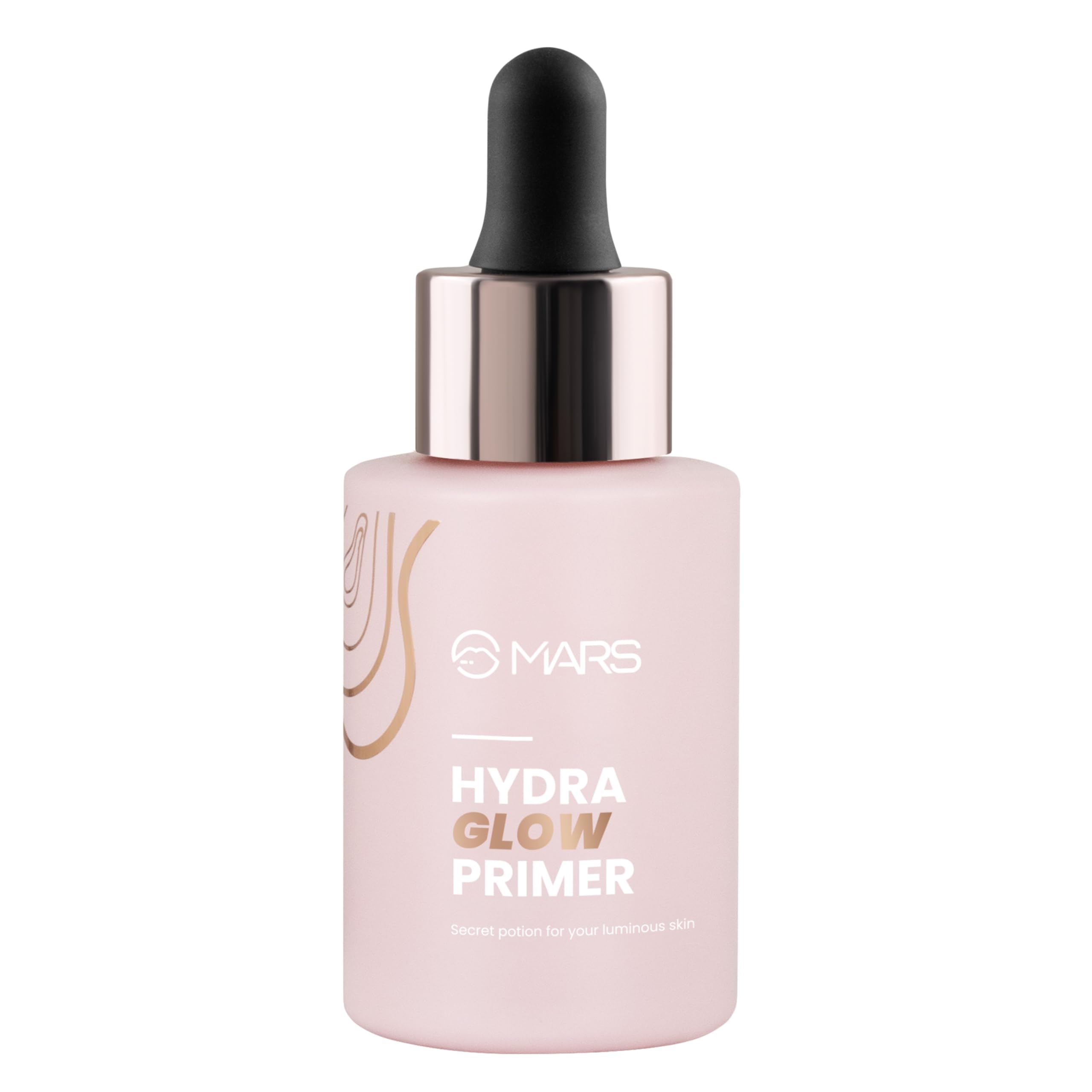 MARS Hydra Glow Face Primer with Hyaluronic Acid & Argan Oil - 30ml Makeup Base for Dewy Skin, Moisturizing & Radiance - Infused with Aloe Vera & Chamomile Water - Perfect for Daily Makeup, Bridal Looks & Photo Shoots
