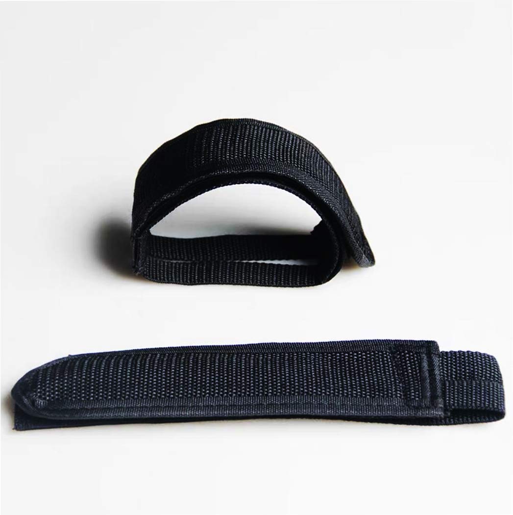 Tomato Palace Premium Black Mountain Bike Pedal Straps - Heavy Duty Toe Clip Straps for Fixed Gear & Single Speed Bikes (2 Pack) - Ideal for Urban Commuting, Road Cycling & Fitness Training