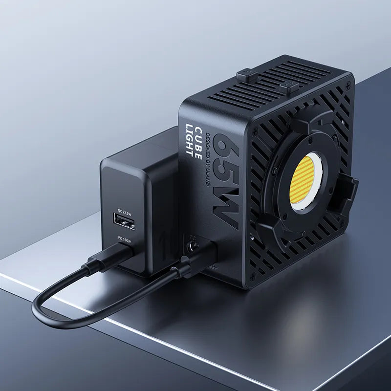 Ulanzi EC65 65W Bi-Color LED Video Light with Adjustable Brightness & Temperature for Photography, Videography, and YouTube Content Creation