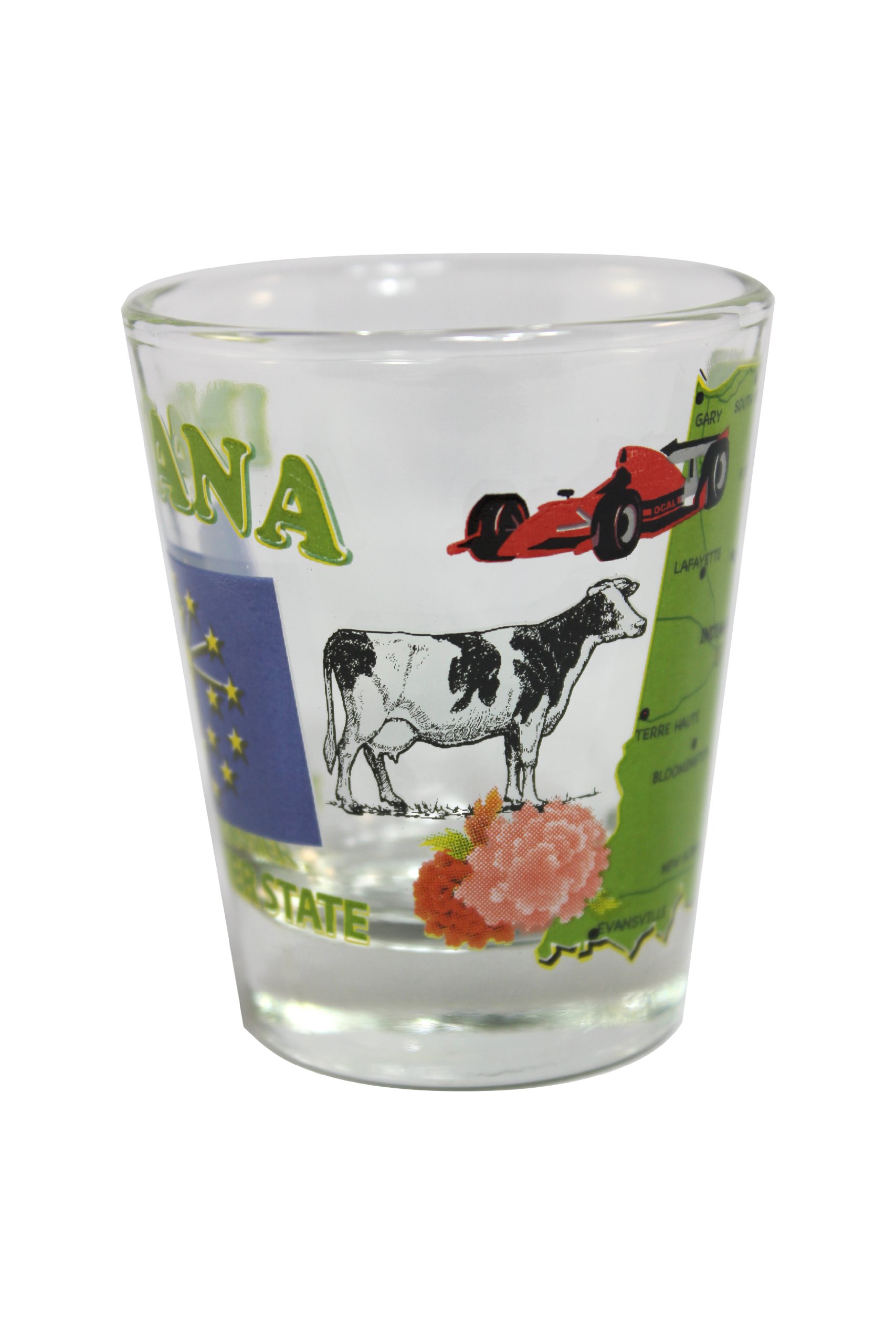 Indiana IN Souvenir Shot Glass Set - Box of 12 Collectible State-Themed Shot Glasses for Parties, Gifts & Home Bar Decor