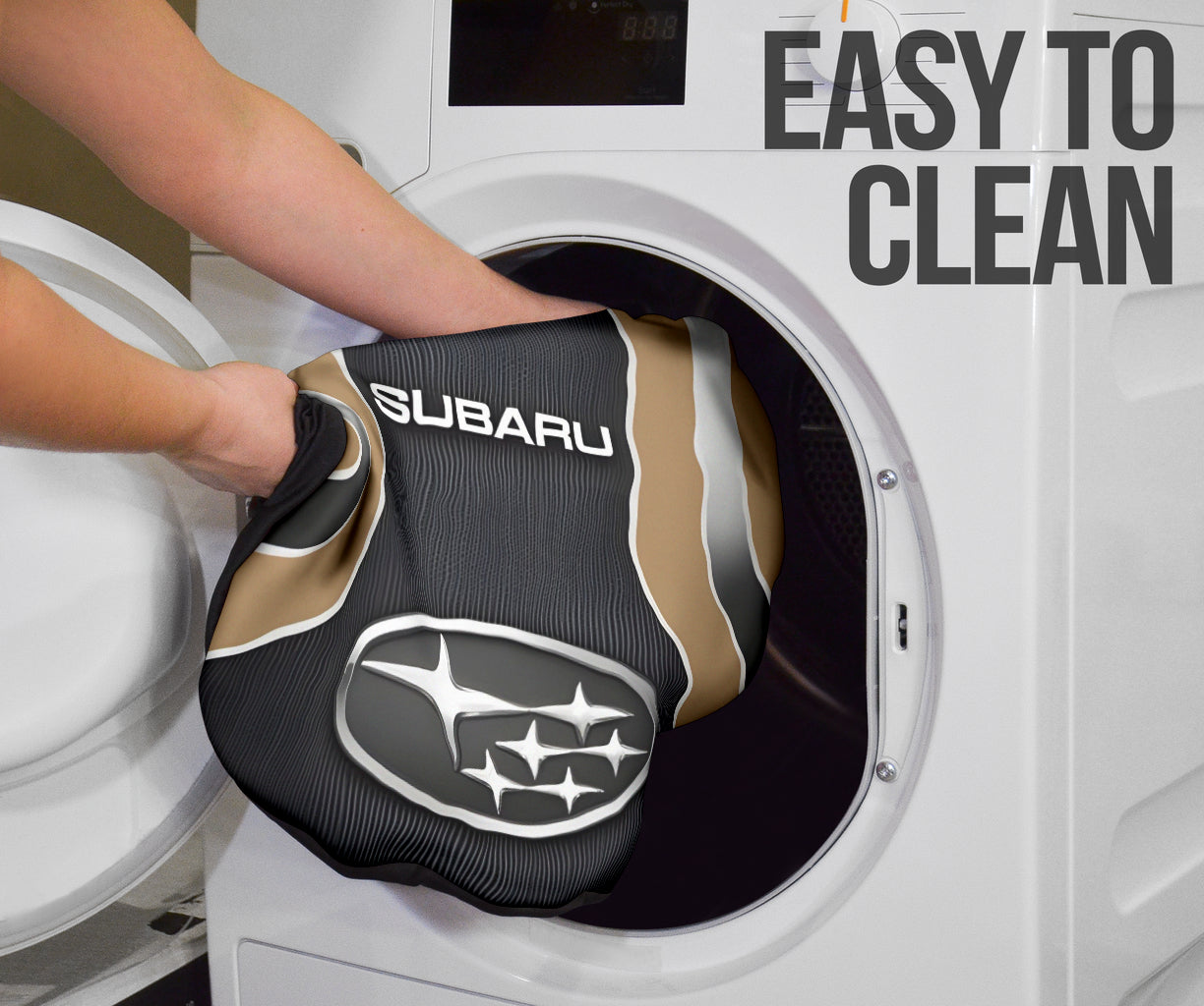 Premium Beige Subaru Car Seat Covers - Universal Fit for Most Subaru Models - Waterproof & Comfortable for Daily Commute, Road Trips & Outdoor Adventures