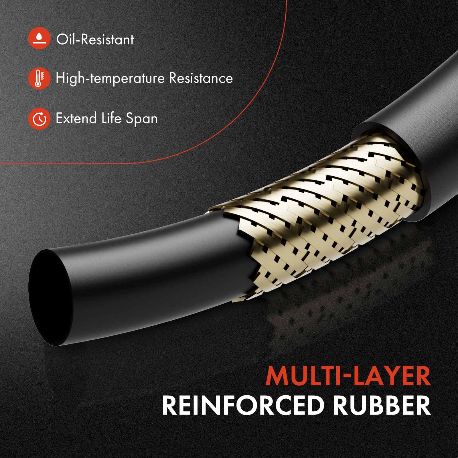 Premium Automatic Transmission Oil Cooler Line Hose Assembly for 2005-2009 Dodge Ram 2500/3500 5.9L 6.7L - Heavy Duty Replacement Part for Towing & Off-Road Performance