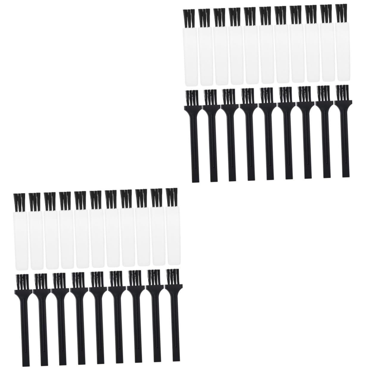 Hemoton 60 Pcs Shaver Cleaning Brush Set - Mini Hair & Keyboard Cleaner for Electric Trimmer, Face Shaver & Grooming Tools | Durable Plastic Bristles for Men's Shaving Accessories | Perfect for Home, Travel & Salon Use