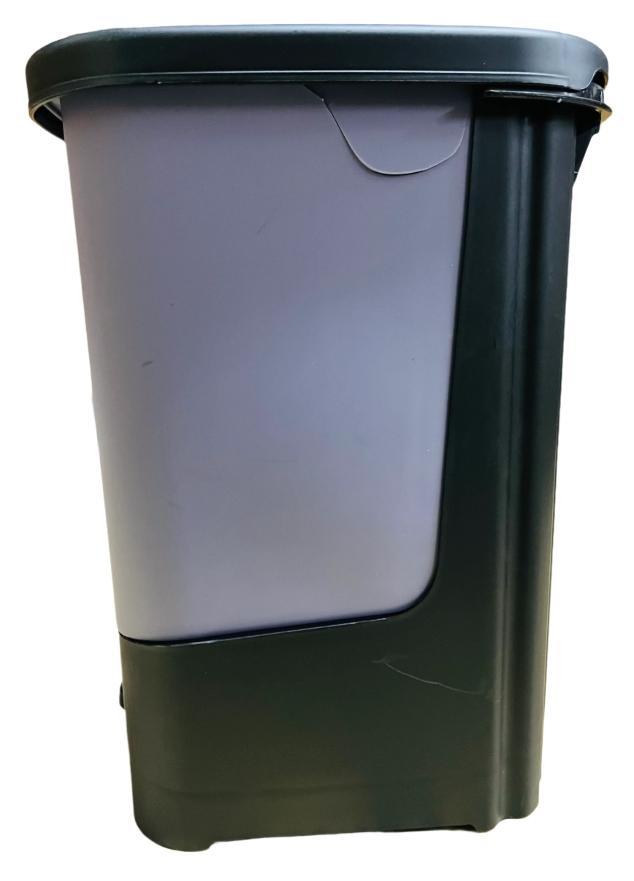 A70017 Yaju Stainless Steel Trash Can with Lid - 13 Gallon Kitchen Garbage Bin for Home, Office, and Outdoor Use