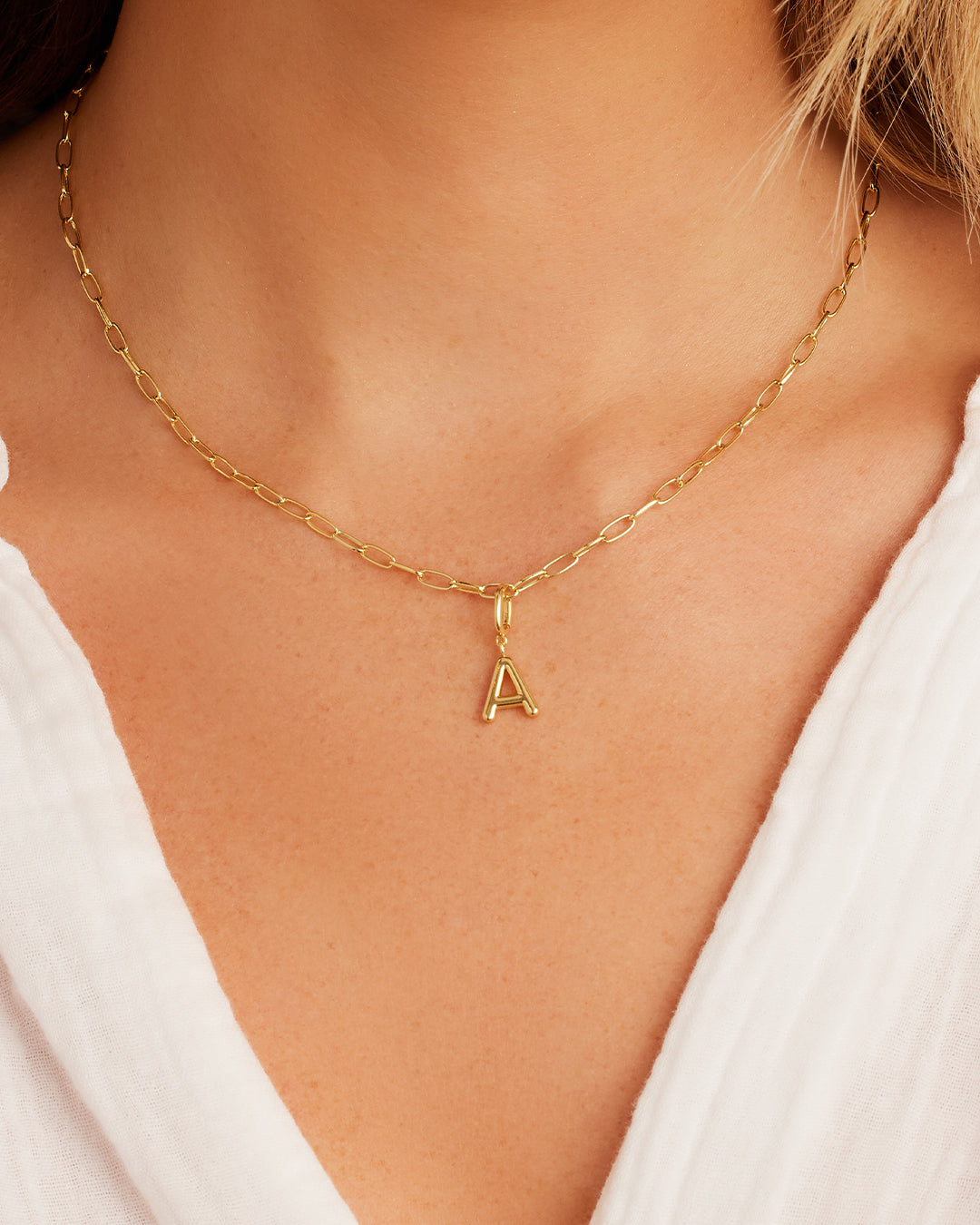 Alphabet Helium Parker Charm - Stylish Initial Letter Pendant Necklace for Women, Perfect for Gifts, Birthdays & Everyday Wear