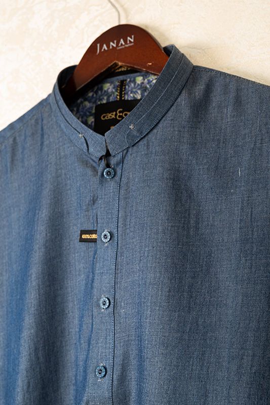 Stylish Cotton Blue Kurta Trouser Set for Men & Women - Perfect for Cast & Crew, Festivals & Cultural Events