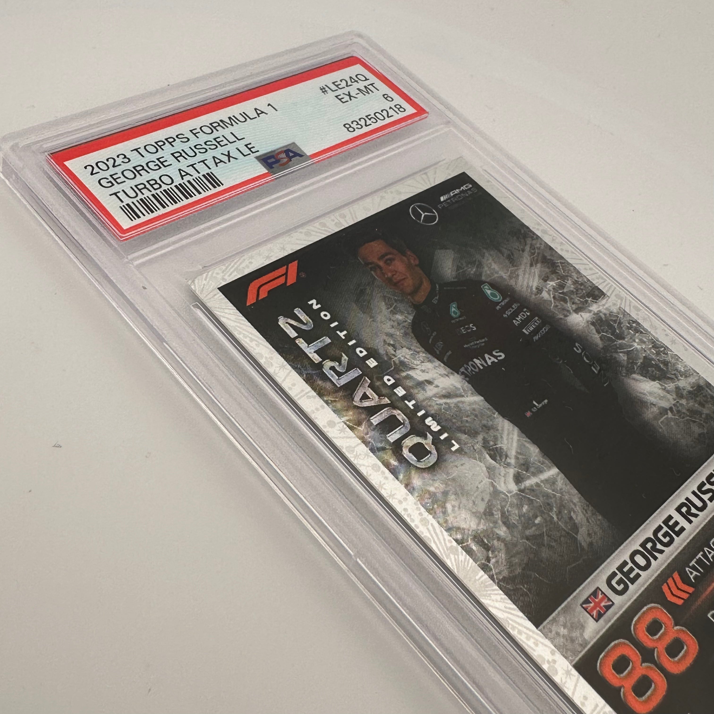 PSA 6 Graded George Russell #LE24Q Quartz Limited Edition F1 Racing Card - Perfect for Collectors, Fans & Investment