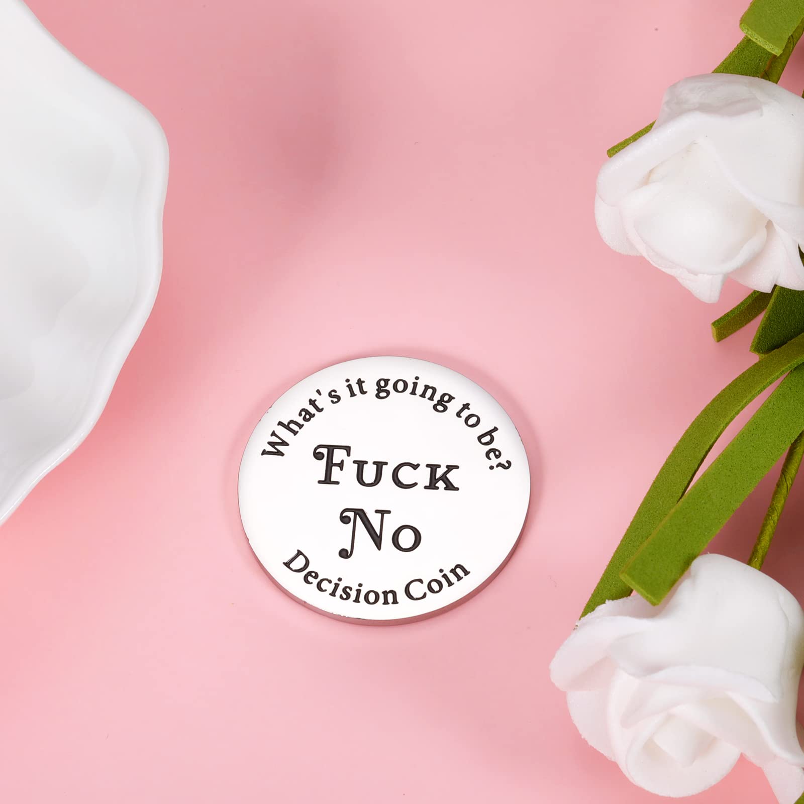 Funny Yes or No Decision Maker Coin - Perfect Gift for Women, Men & Friends - Christmas Stocking Stuffer & Party Game Accessory - Great for Parties, Gifts & Decision Making Games
