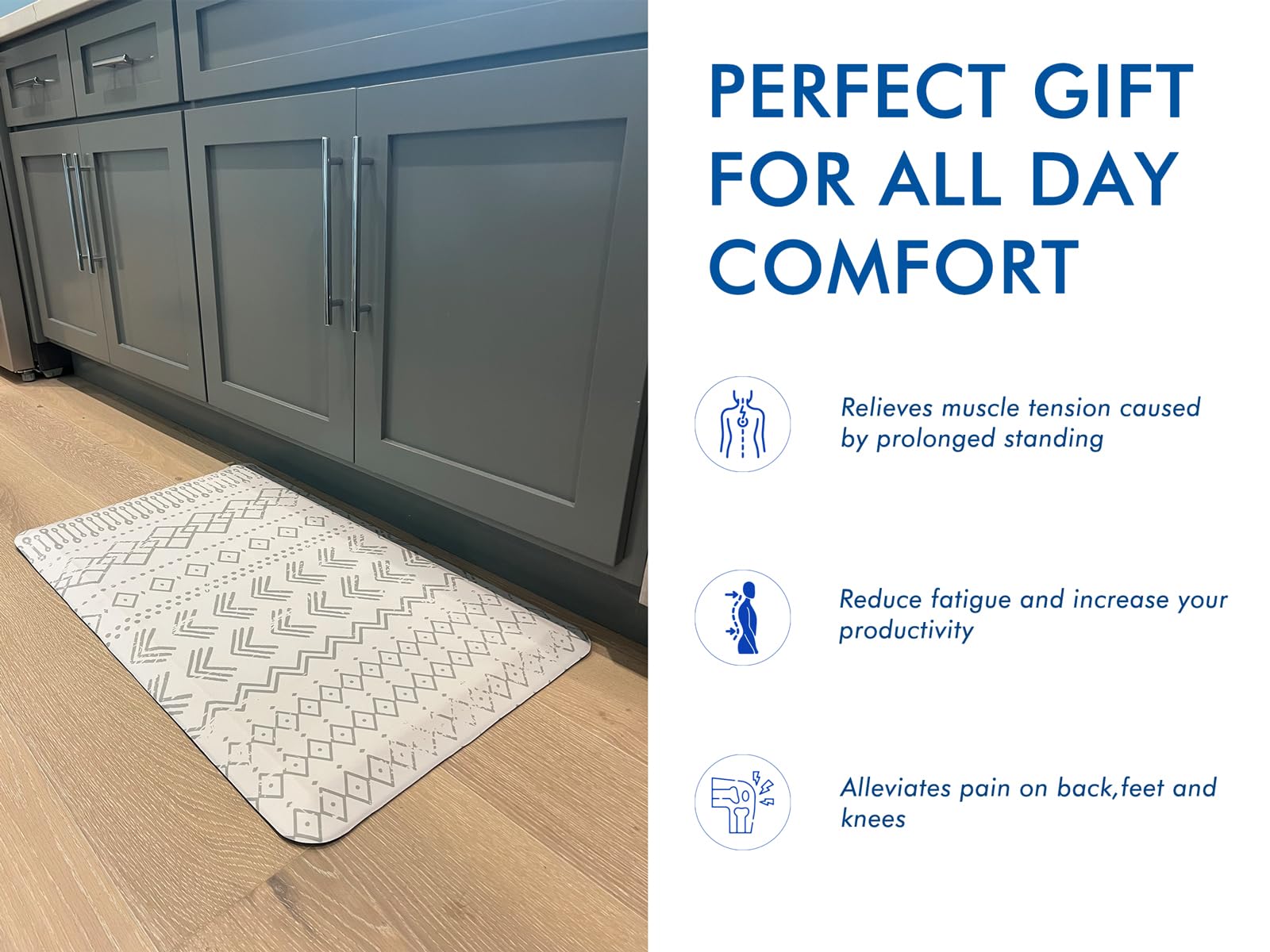 Klay Home Anti-Fatigue Kitchen Mat - 20