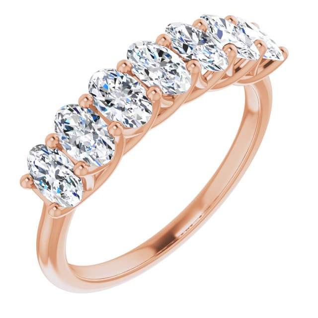 1.47 Carat Oval Cut Diamond Wedding Band - Trellis Style Engagement Ring for Women - Perfect for Bridal, Anniversary & Special Occasions