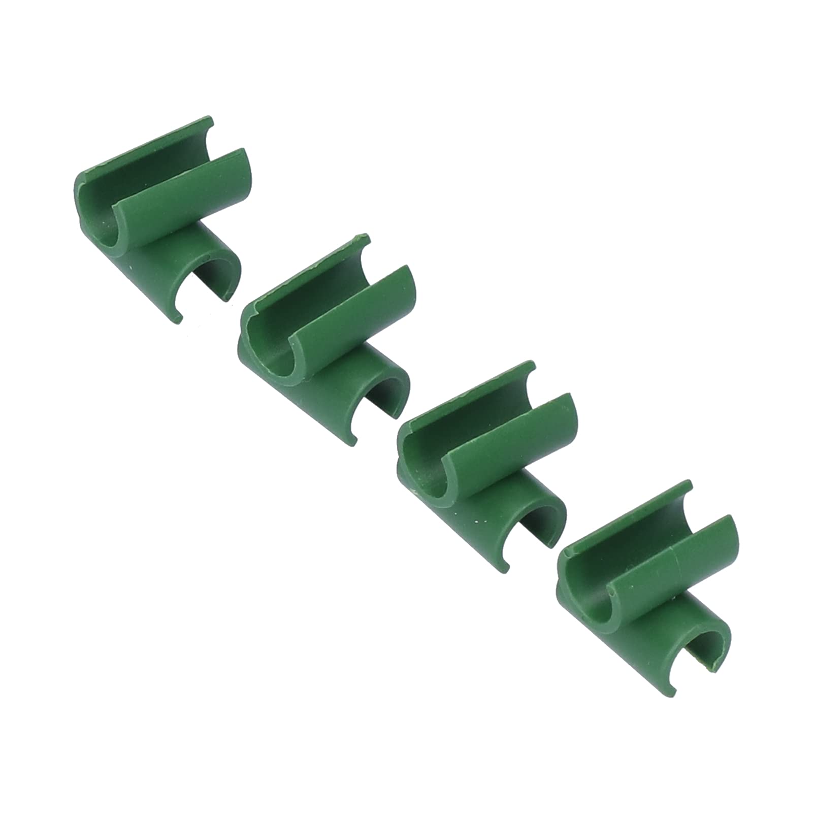 100Pcs Garden Clamps for Plants - Heavy Duty Plastic Buckle Clips for 8mm Pipes, Gardening Supplies for Agriculture, Greenhouse & Outdoor Use