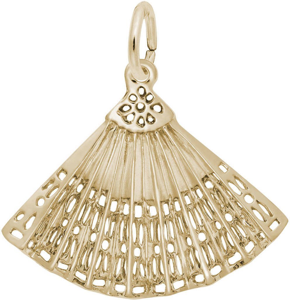 Rembrandt Hand Fan Charm - Elegant Vintage Style Accessory for Weddings, Parties & Home Decor