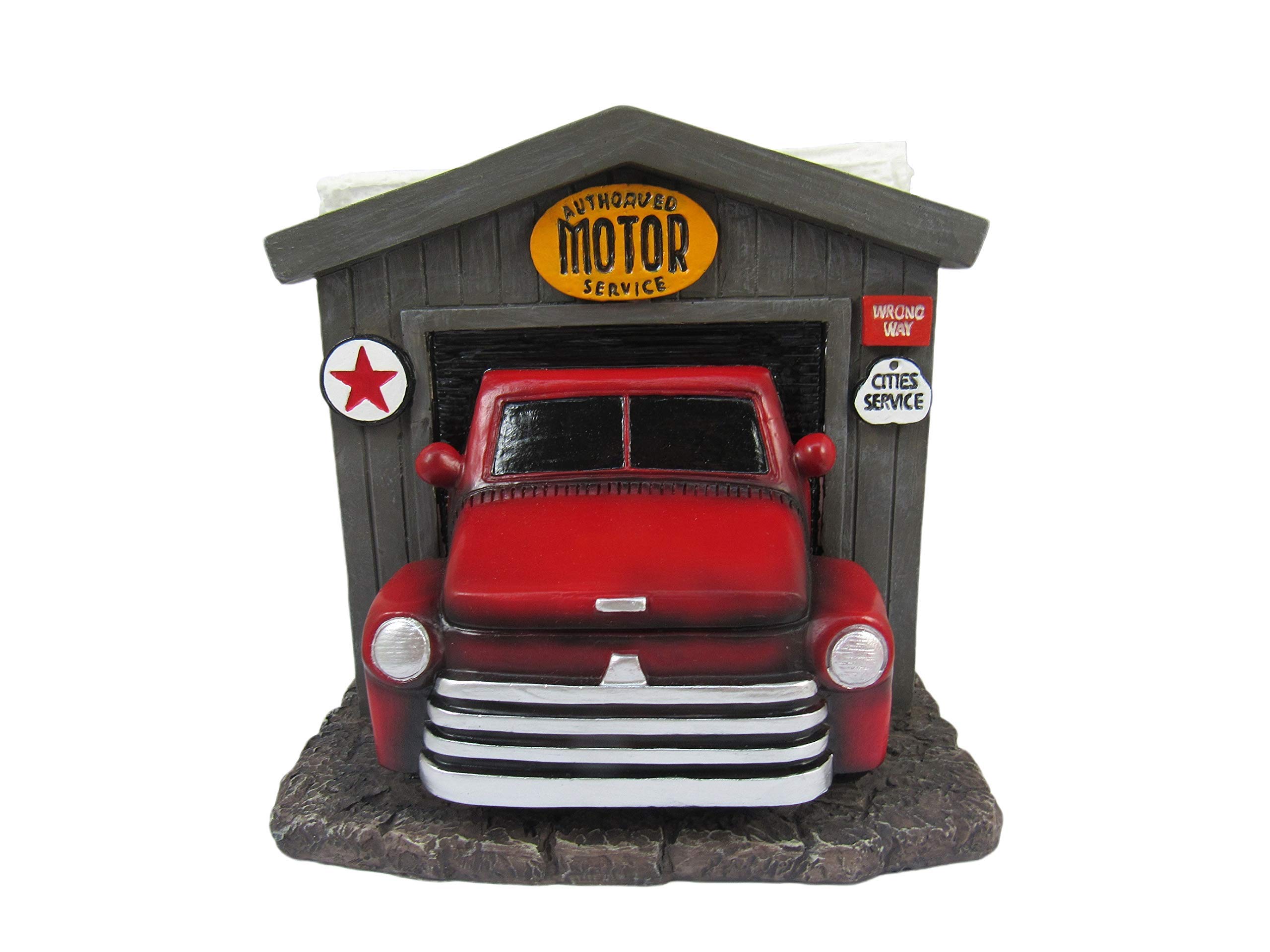 DWK Vintage Red Pickup Truck Napkin Holder - 10