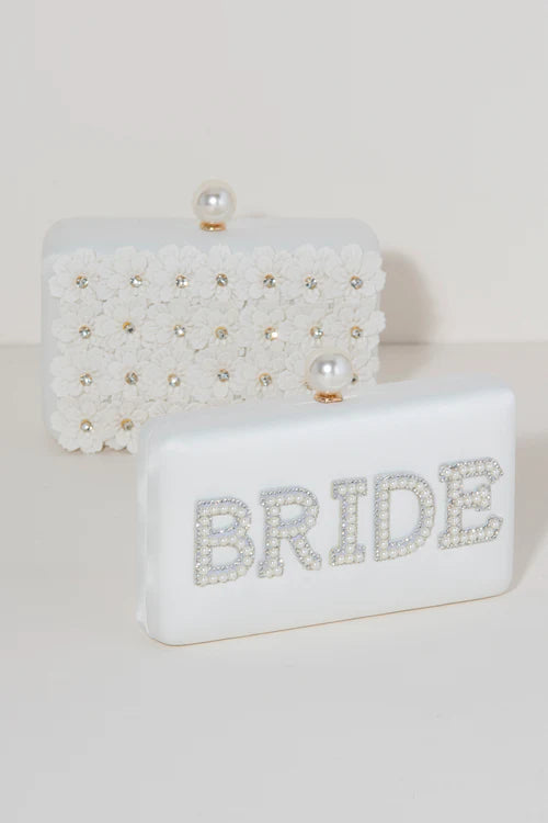 Elegant Pearl Wedding Clutch for Bride - Perfect for Bridal Showers, Receptions & Formal Events