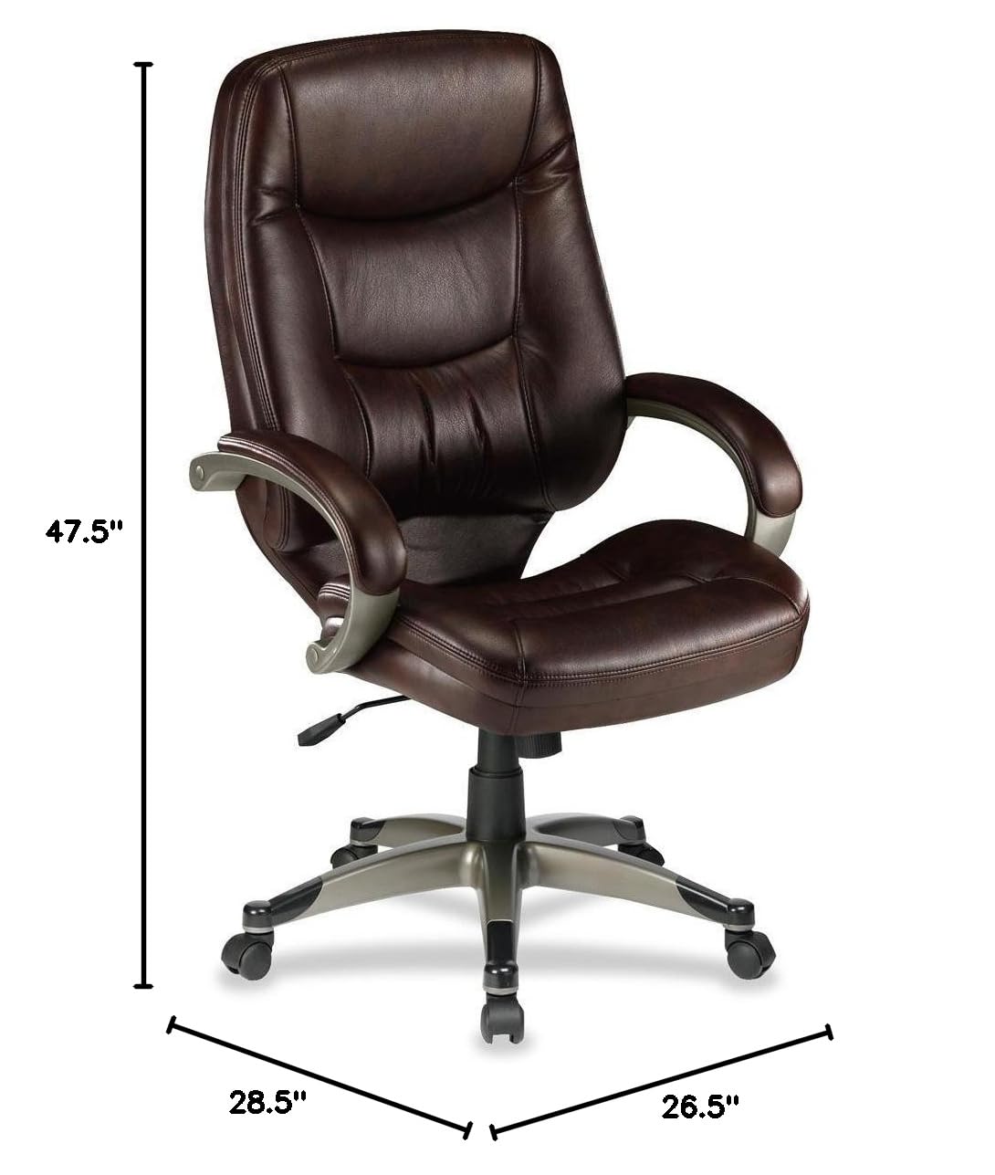 Westlake High-Back Executive Office Chair with Adjustable Arms - Ergonomic Desk Chair for Home & Office Workspace