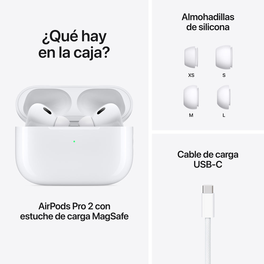 Apple AirPods Pro 2nd Generation with MagSafe Charging Case (USB-C) - Wireless Noise Cancelling Earbuds for iPhone, iPad & Mac | Perfect for Workouts, Commuting & Travel