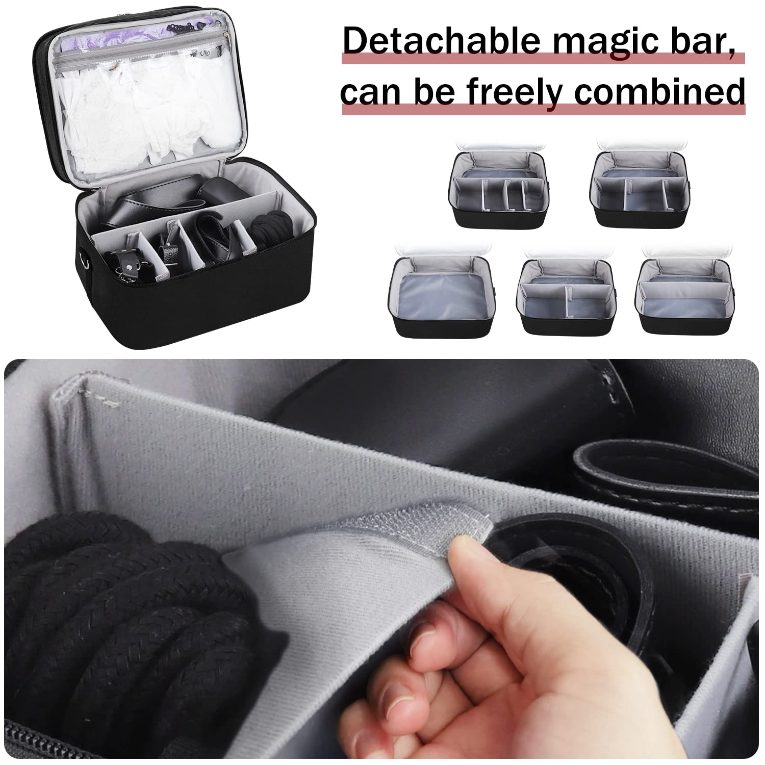 Secure Locking Storage Box for Travel & Toys - Durable Game Toy Organizer Bag with Zipper for Kids, Home & Outdoor Use