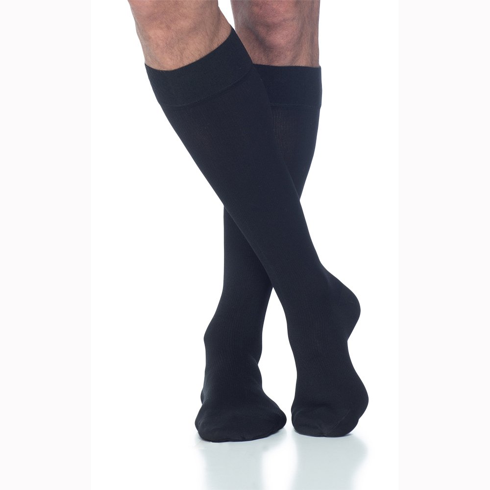 SIGVARIS COTTON 230 Men's Closed Toe Calf Compression Socks 30-40mmHg - Medical Grade Support for Circulation, Swelling & Varicose Veins - Ideal for Travel, Sports & Recovery