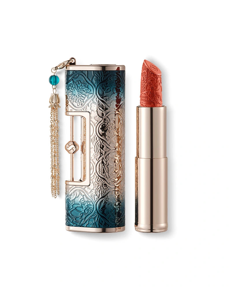 Blooming Rouge Love Lock Engraved Lipstick - Long Lasting Matte Finish, Vegan & Cruelty Free - Perfect for Valentine's Day Gifts, Date Nights & Special Occasions