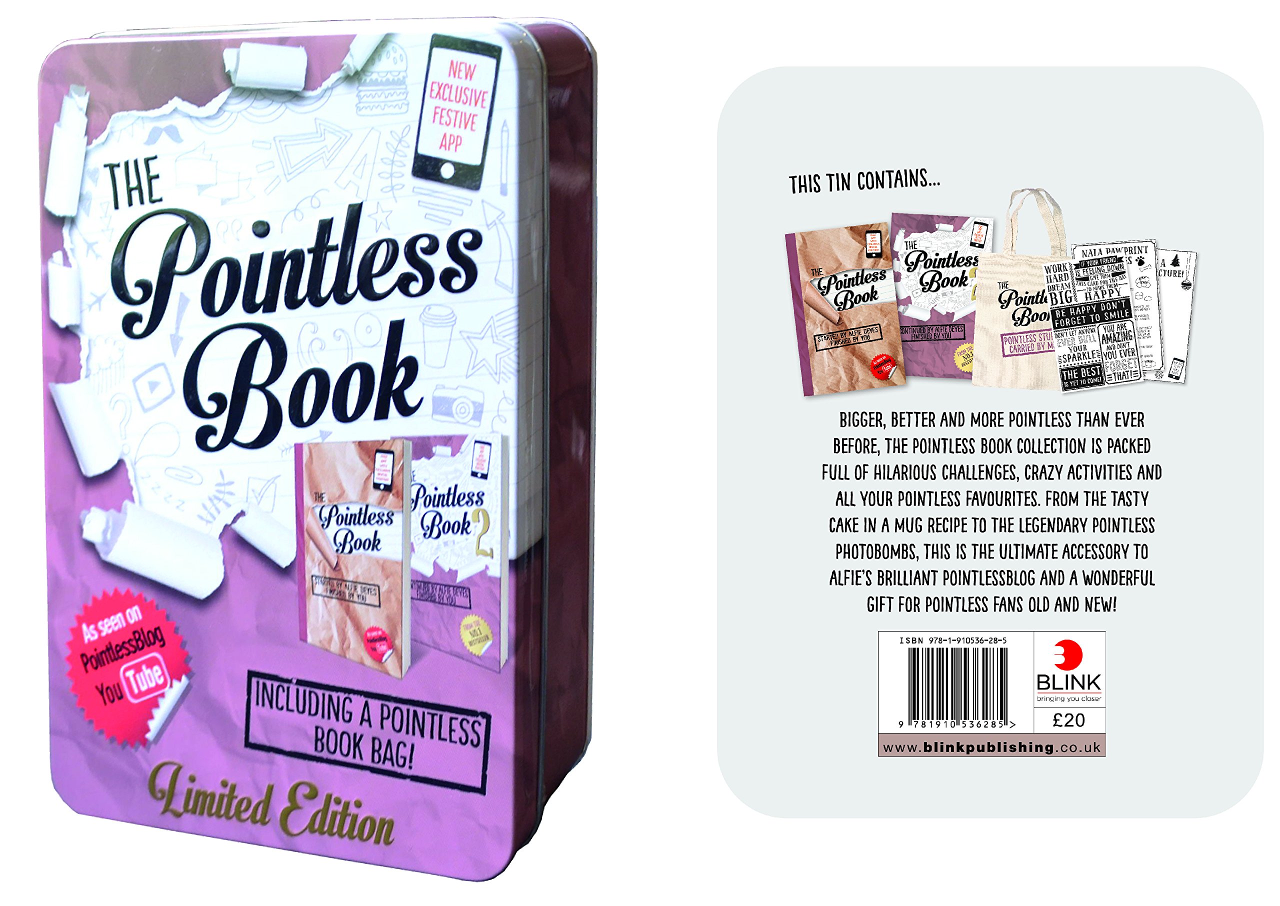The Pointless Book Collection Tin - Interactive Activity Books for Kids & Teens | Fun Creative Writing & Drawing Prompts | Perfect for Travel, Gifts & Relaxation