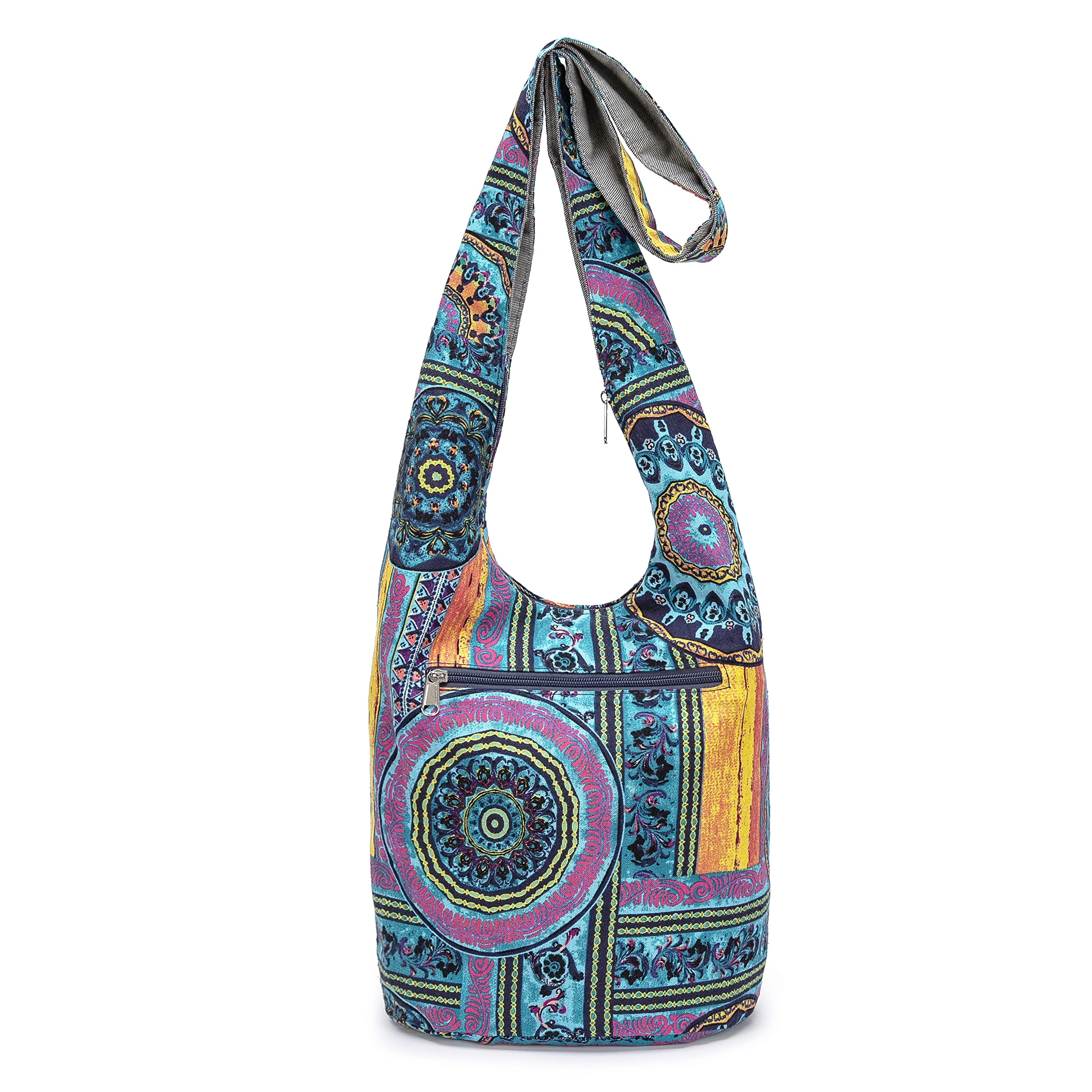 Stylish Women's Canvas Shoulder Handbags - Bohemian Hippie Crossbody Bags with Animal Prints for Everyday Use, Travel & Casual Outings
