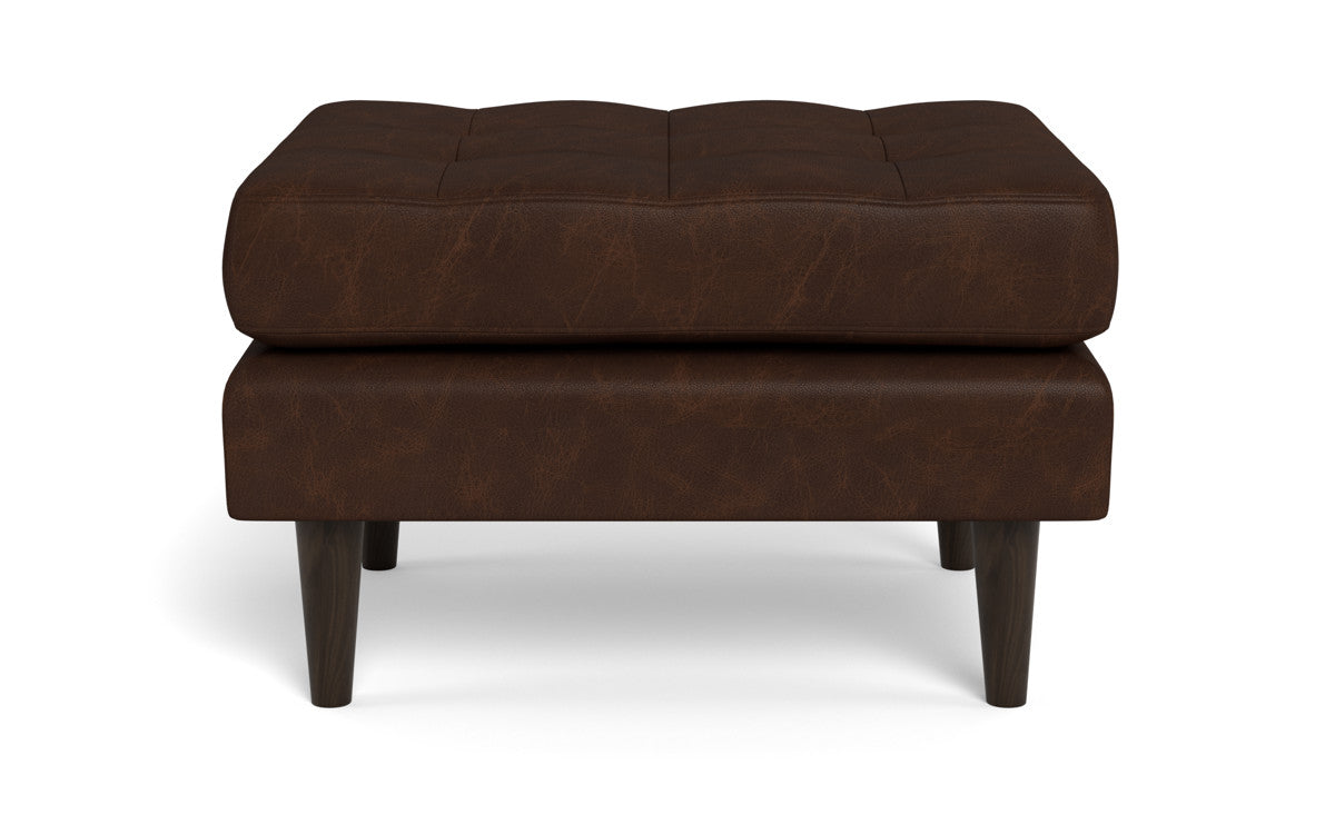 Premium Leather Ottoman Footrest - Elegant Home Decor for Living Room, Bedroom & Office - Soft & Durable Ladybird Design