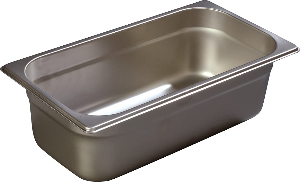 Carlisle FoodService Durapan 1/3 Size Stainless Steel Hotel Pan - 4 Inch Deep Commercial Kitchen Pan for Catering, Buffets & Restaurants (Pack of 6, Silver) | Perfect for Food Storage, Serving & Steam Table Use