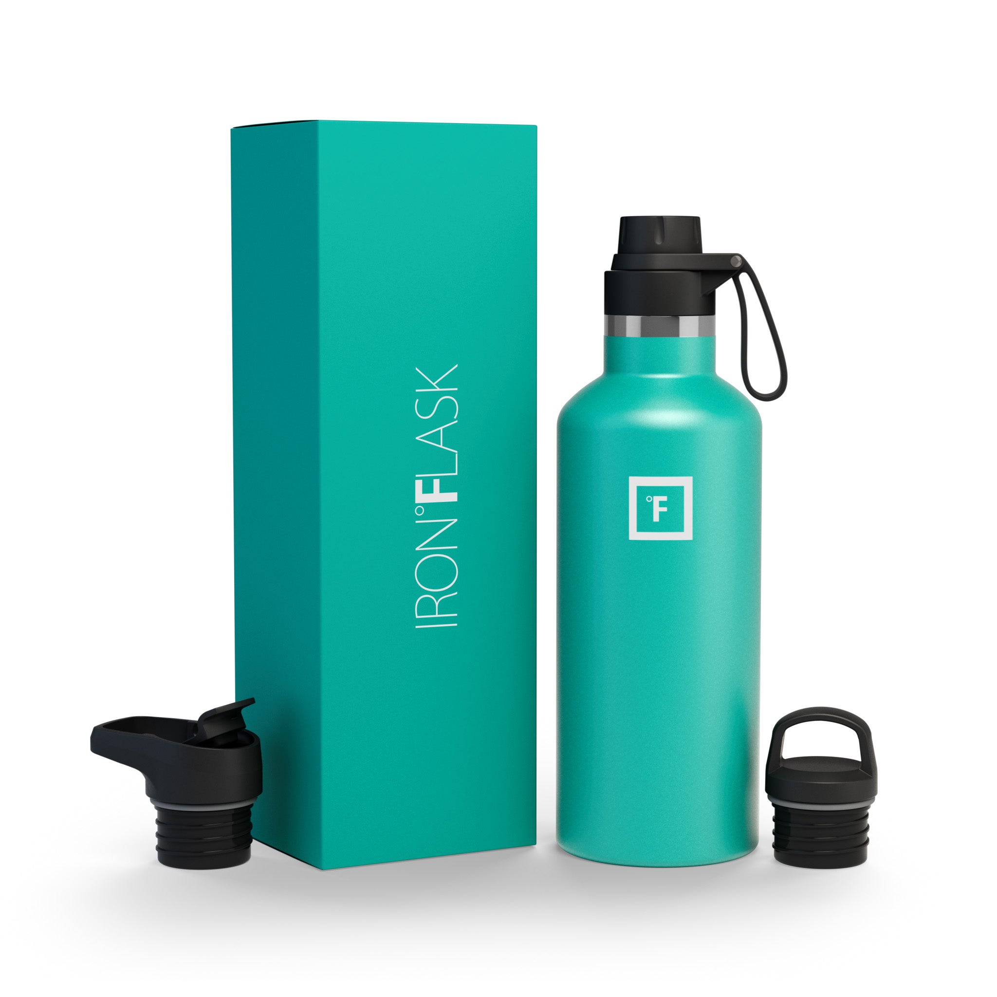 32 Oz Narrow Mouth Water Bottle with Spout Lid - Leak Proof Stainless Steel Insulated Water Bottle for Hiking, Gym & Outdoor Activities