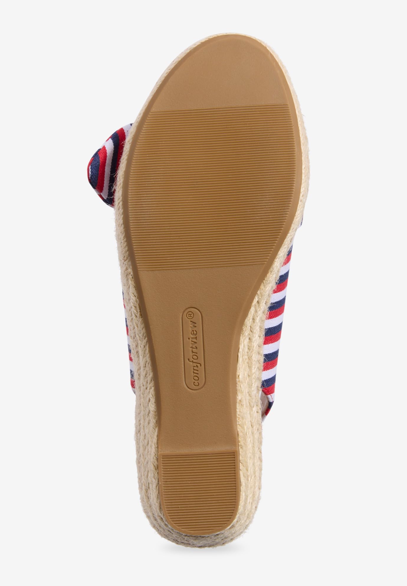 Comfortview Women's Wide Width The Zanea Espadrille Shoes - Breathable Slip-On Flats for Casual Wear & Summer Outfits