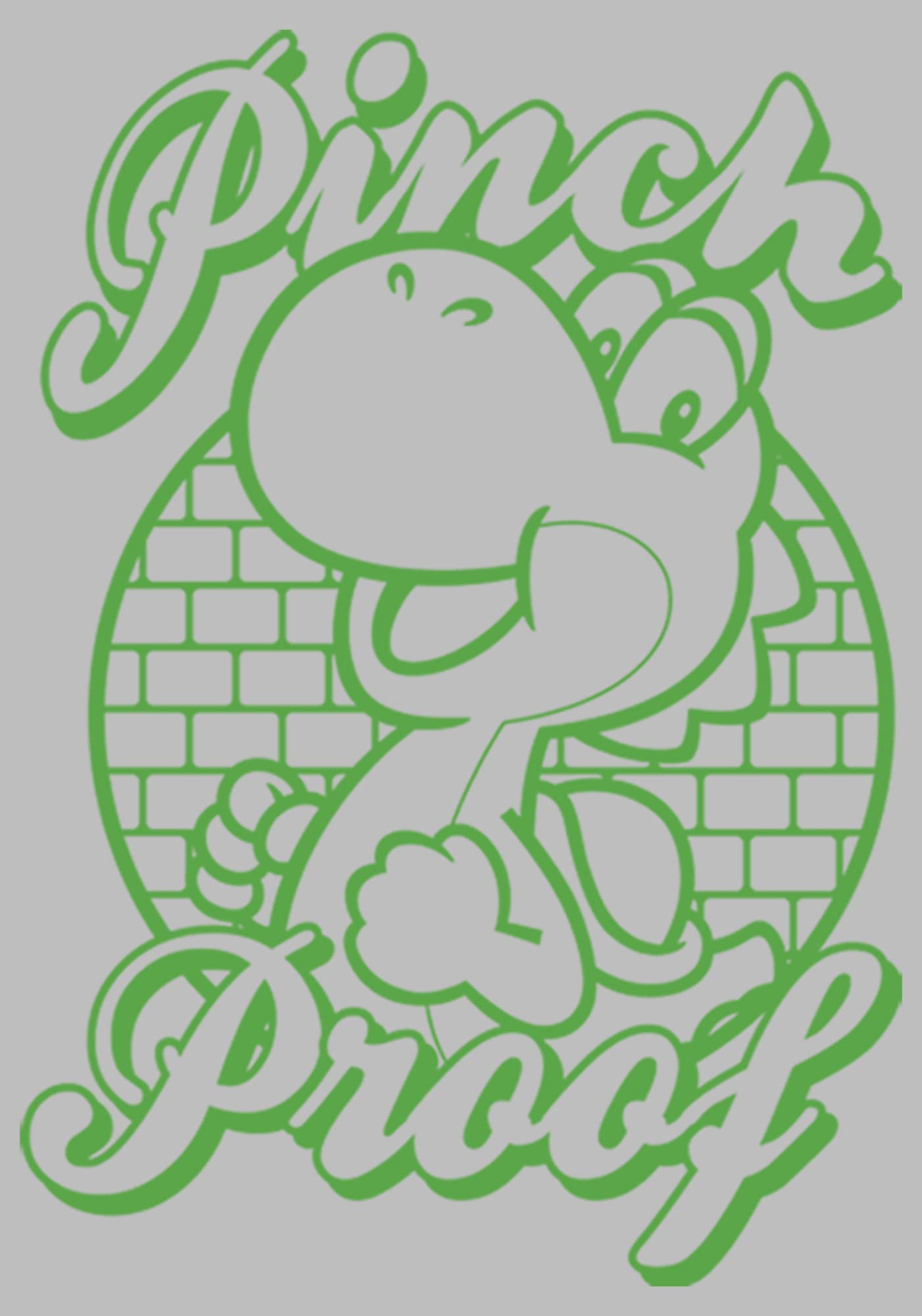 Nintendo Yoshi Men's Long Sleeve T-Shirt - Pinch Proof Design for Gaming & Casual Wear | Perfect for Cosplay, Conventions & Everyday Style