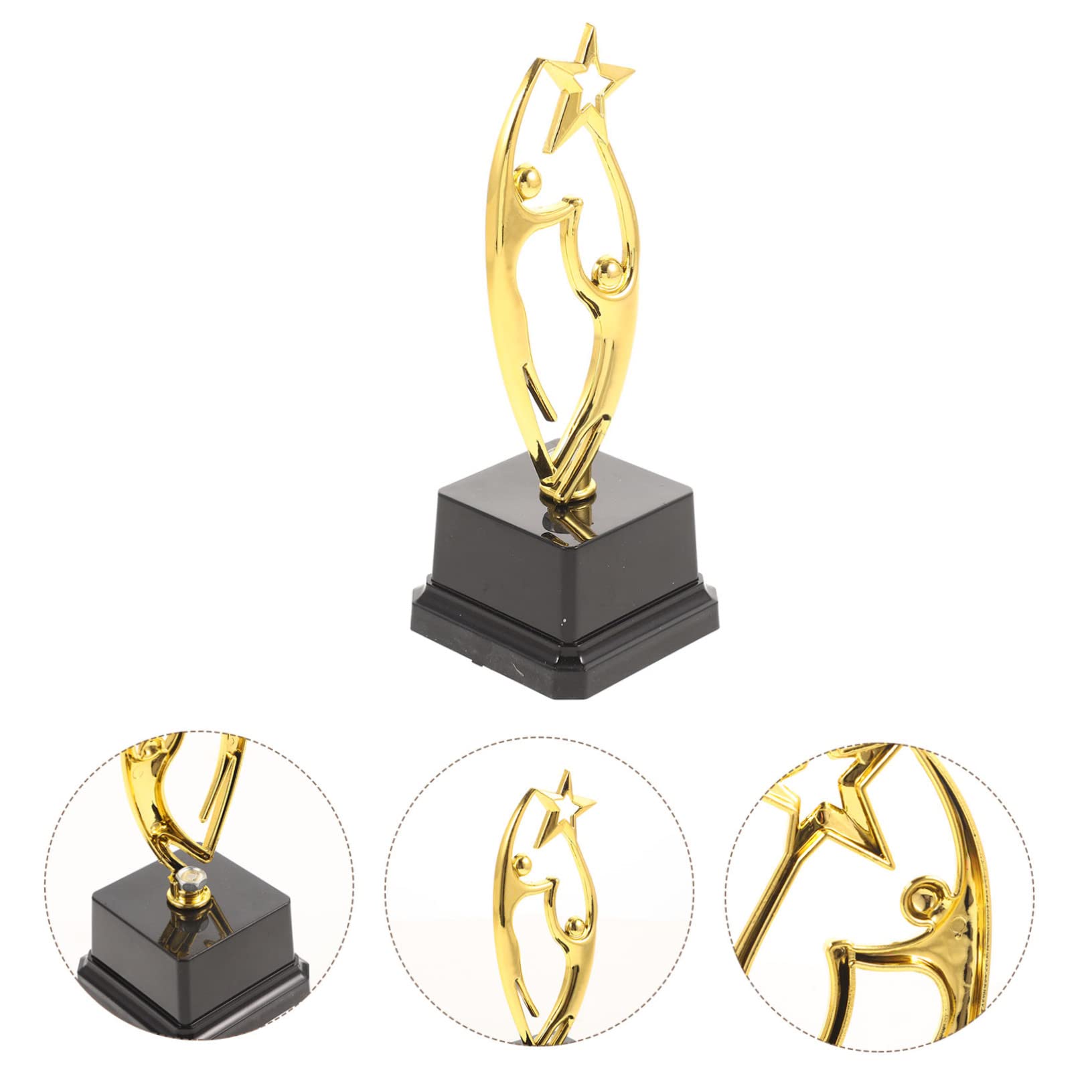 BESPORTBLE 2 Pack Mini Sports Trophy Set - Basketball & Football Awards for Kids - Durable ABS Plastic - Perfect for Party Favors, School Rewards & Game Day Prizes