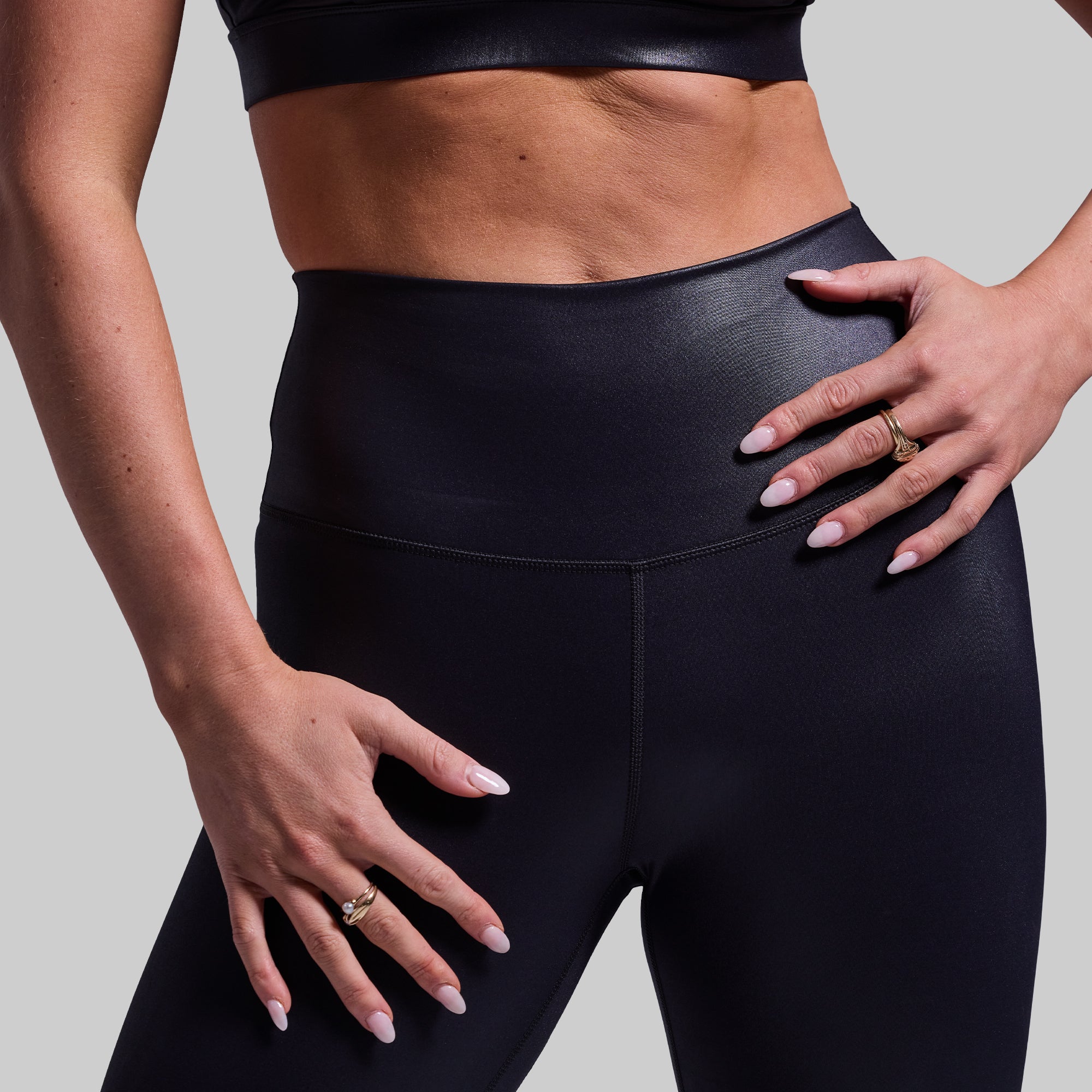 High-Waisted Fierce Leggings for Women - Black Melt Color - Yoga, Running, Workout & Gym Activewear