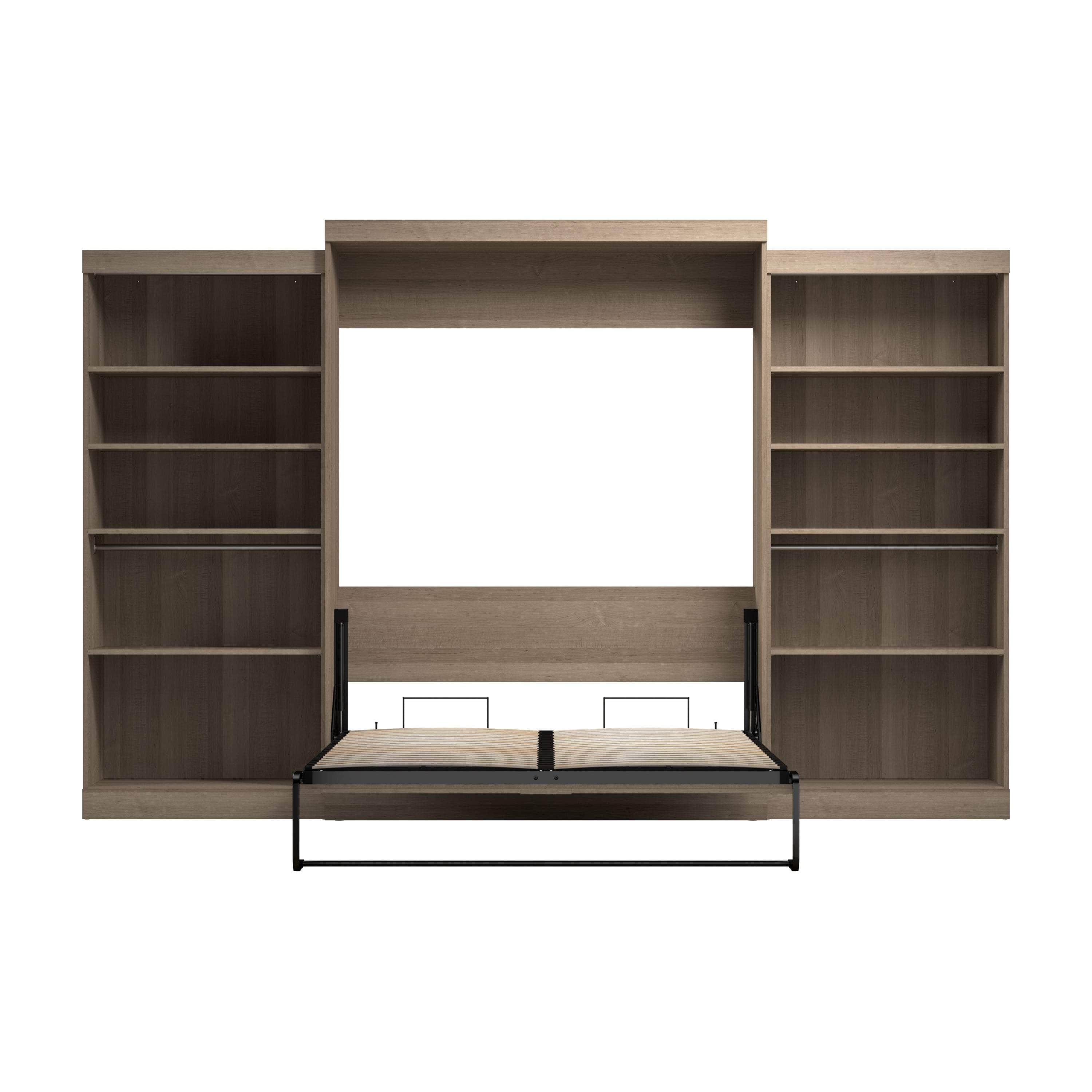 Pur Queen Murphy Wall Bed with 2 Storage Units - 136