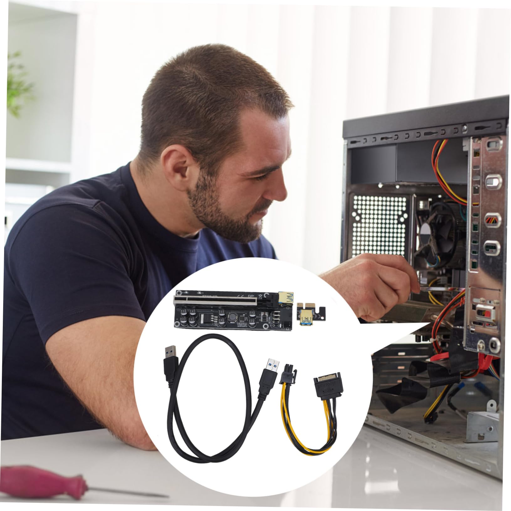 OSALADI 5 Sets External GPU for Laptop - Boost Graphics Performance, Plug & Play Computer Accessory for Gaming, Video Editing & Graphic Design