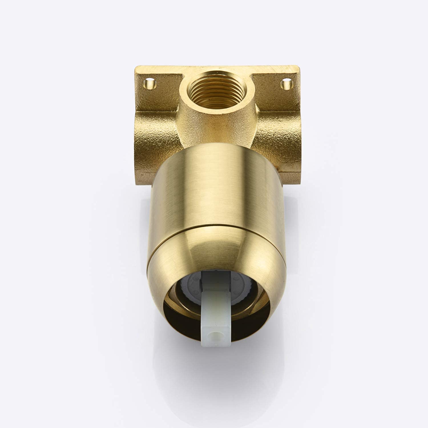 Brushed Gold Widespread Bathroom Faucet S1408BGW & Gold Shower Faucet S3221BGI Set - Luxury Bathroom Faucet Bundle for Modern Bathrooms, Powder Rooms & Spa Retreats