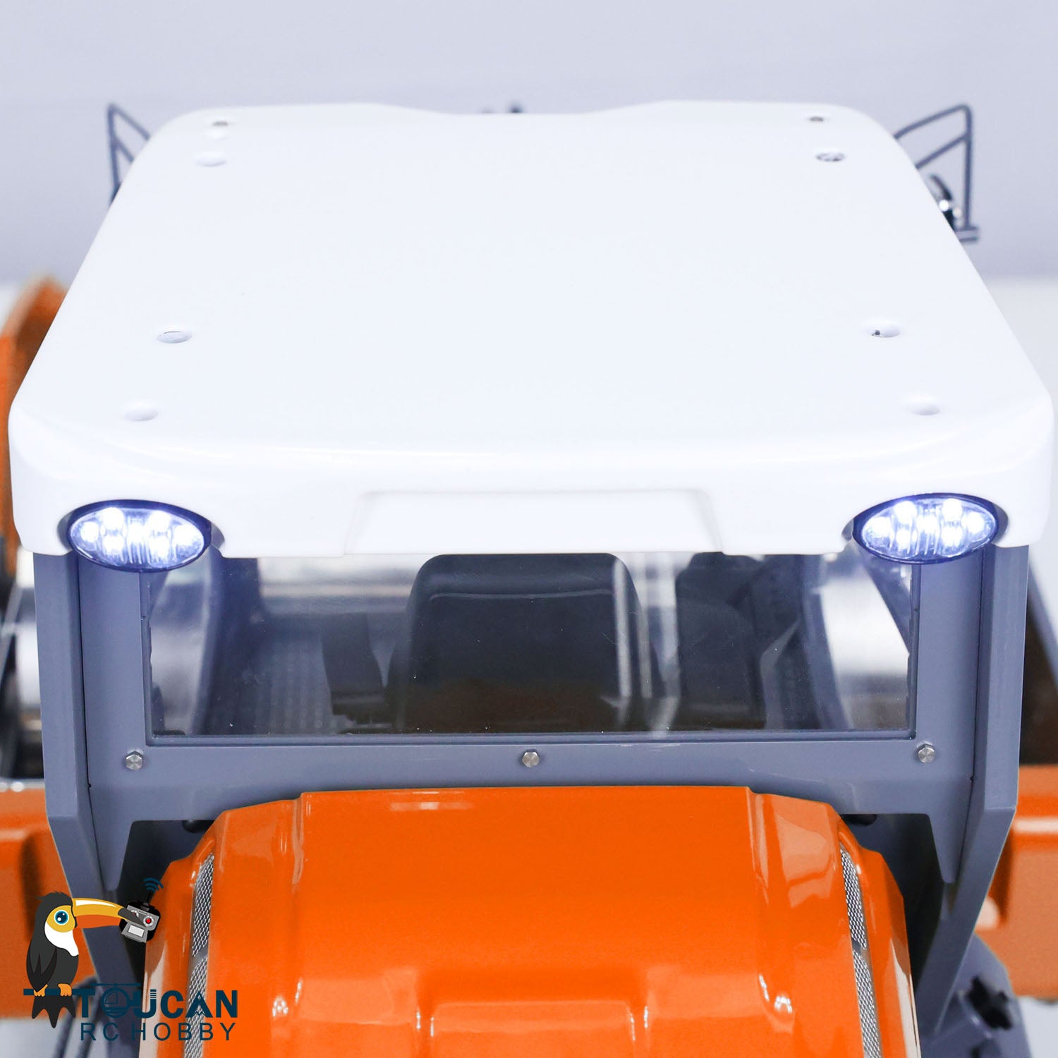 1/14 Scale LESU Aoue H13i RC Hydraulic Road Roller - Orange Electric Construction Vehicle with Metal Body, Sound & Light System (PL18EVLite) - Perfect for Construction Site Play, RC Hobbyists & Model Collectors