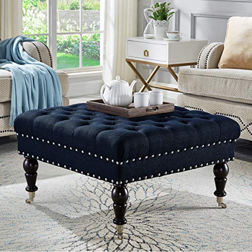 Navy-ottoman