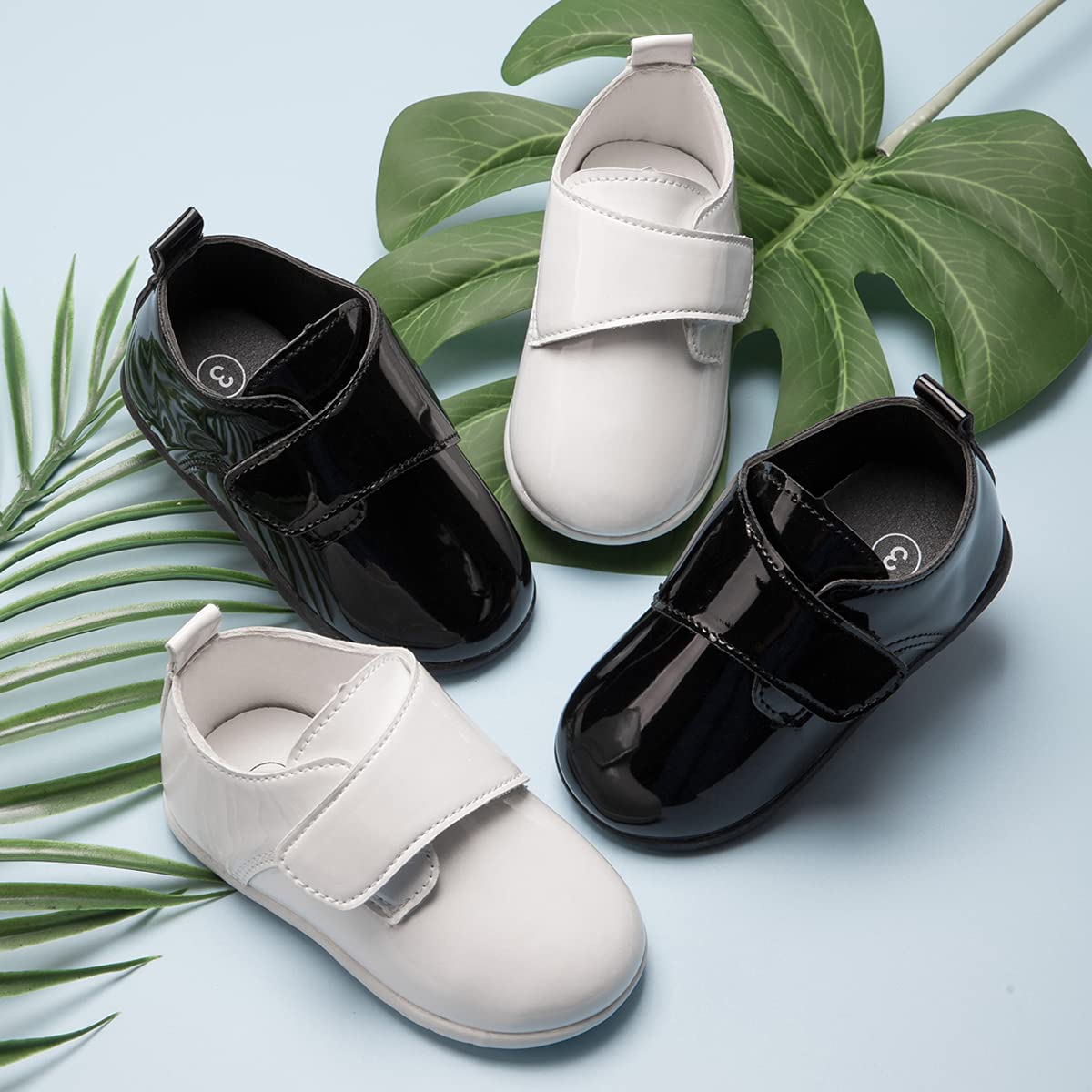 Ohsofy Baby Oxford Shoes - PU Leather Loafers with Soft Sole for Toddlers | Wedding & Dress Occasions