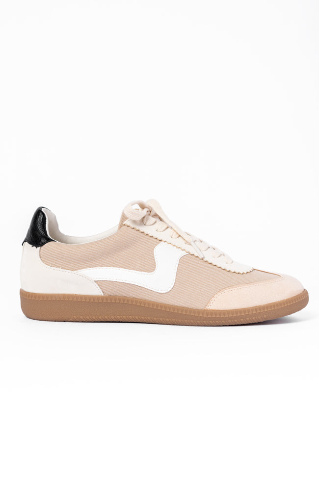 Kyla Almond Classic Low Top Sneakers for Women - Comfortable Casual Walking Shoes | Perfect for Everyday Wear, Gym, and Travel