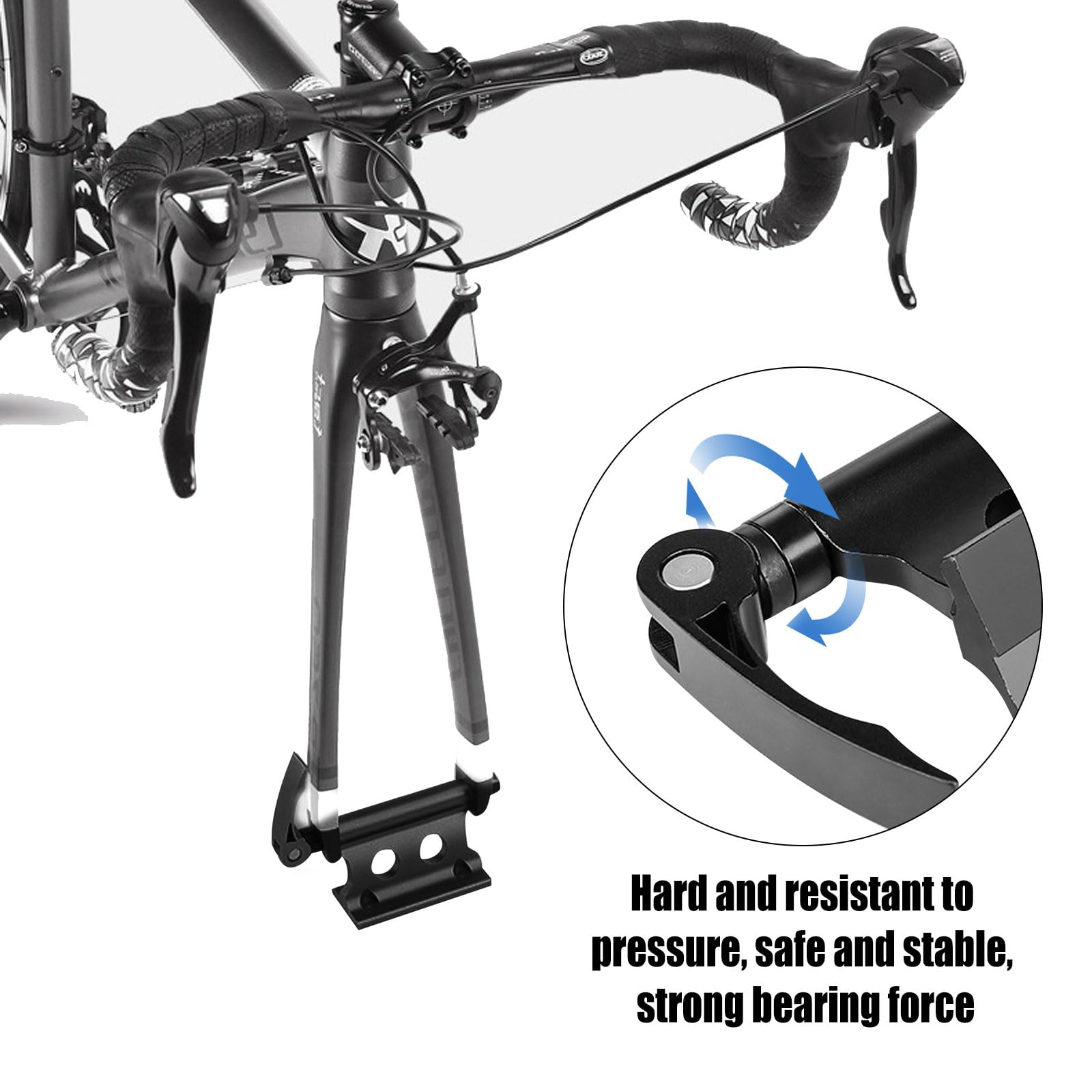 2PCS Triangle Bike Fork Mount Hitch Rack with 9mm Quick Release - Bicycle Car Roof Mount Rack for Vehicles, Truck, Pickup, Trailer & Vans - Perfect for Road Trips, Camping & Outdoor Adventures
