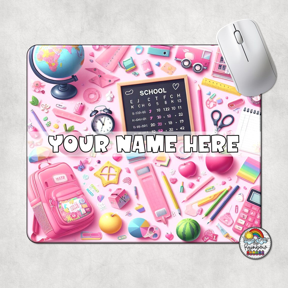 Pink Gaming Mouse Pad - Non-Slip, Comfortable Desk Mat for PC, Laptop & Office Use - Perfect for Work, Gaming & Home Office Setup