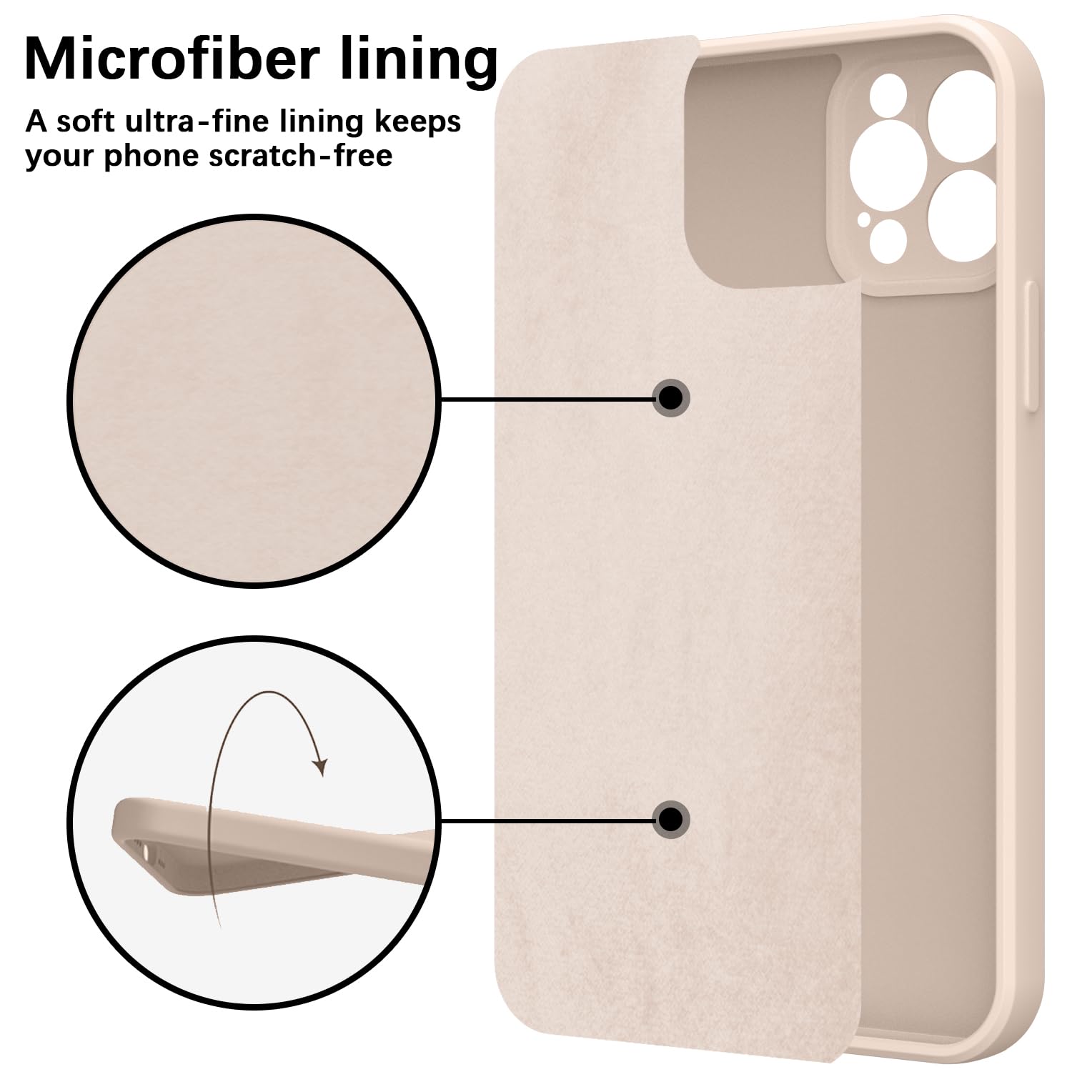 Premium Ultra Slim Silicone Case for iPhone 14 Pro Max (6.7 inch) - Soft Gel Anti-Scratch Cover with Microfiber Lining & Shockproof Protection | Perfect for Daily Use, Travel, and Outdoor Activities