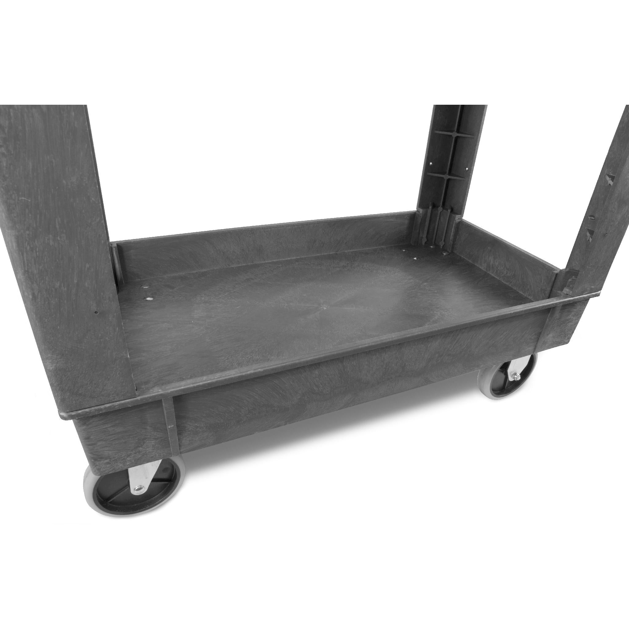 WEN 73009 Heavy Duty 2-Shelf Utility Cart with 500 lb Capacity, 40