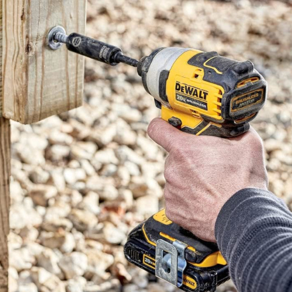 DEWALT DCF809C1 20V MAX Compact Brushless Impact Driver (Refurbished) - Powerful Cordless Tool for DIY & Professional Use - Includes DEWALT Warranty - Perfect for Construction, Woodworking & Home Improvement Projects