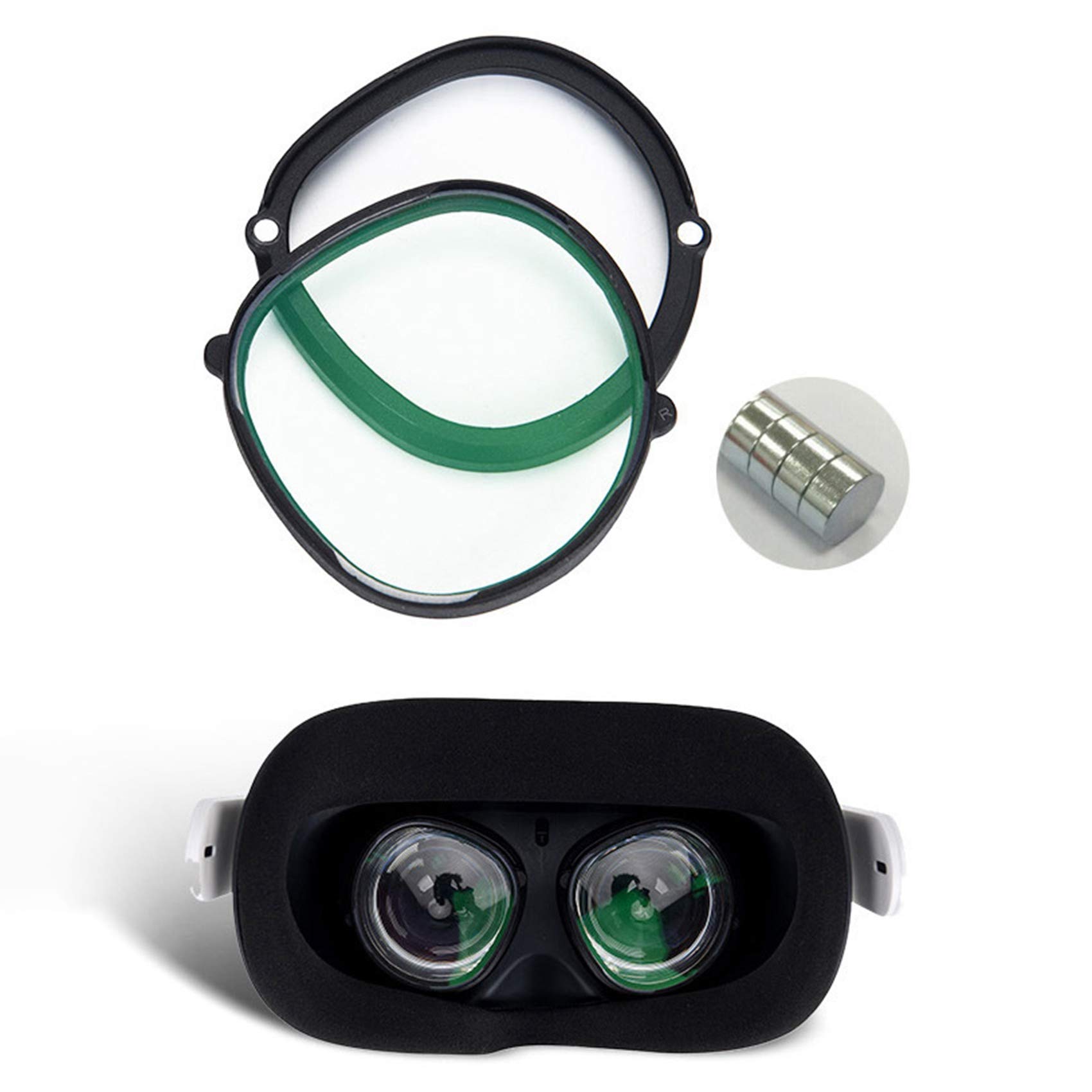 Blue Light Blocking Magnetic Glasses for VR Headsets - 0 Degree Anti-Glare Lens, Comfortable & Stylish Gaming Accessories for PC, Console & VR Gaming Sessions