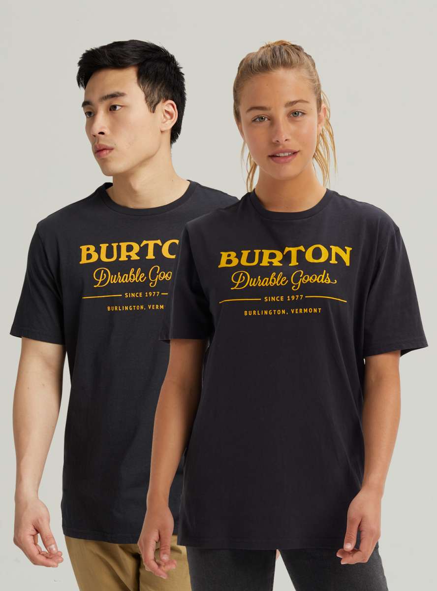 Burton Durable Men's Short Sleeve T-Shirt 2023 - Comfortable Casual Tee for Outdoor Activities, Travel & Everyday Wear